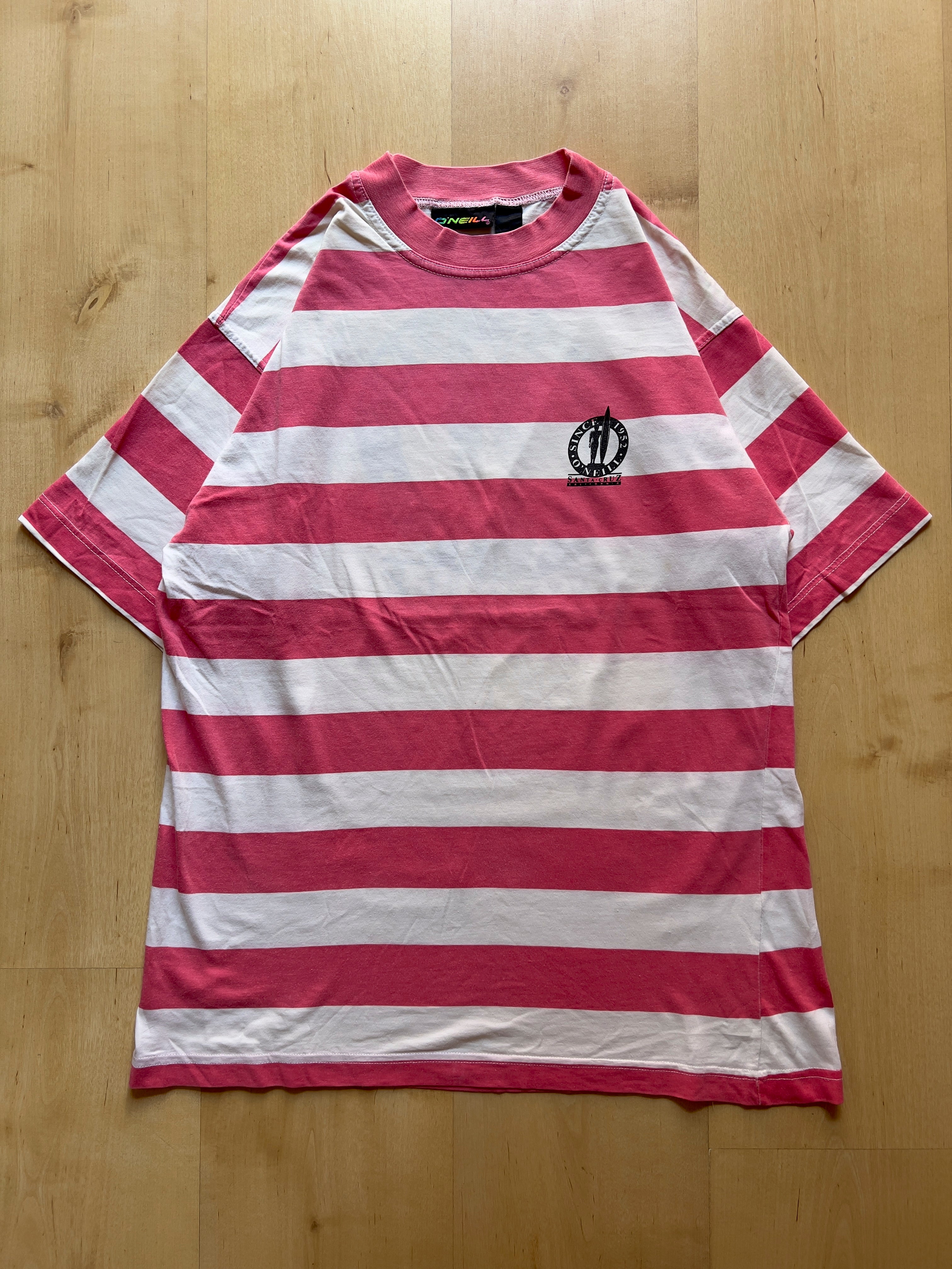 PINK STRIPPED O'NEILL T-SHIRT - M At Jim's