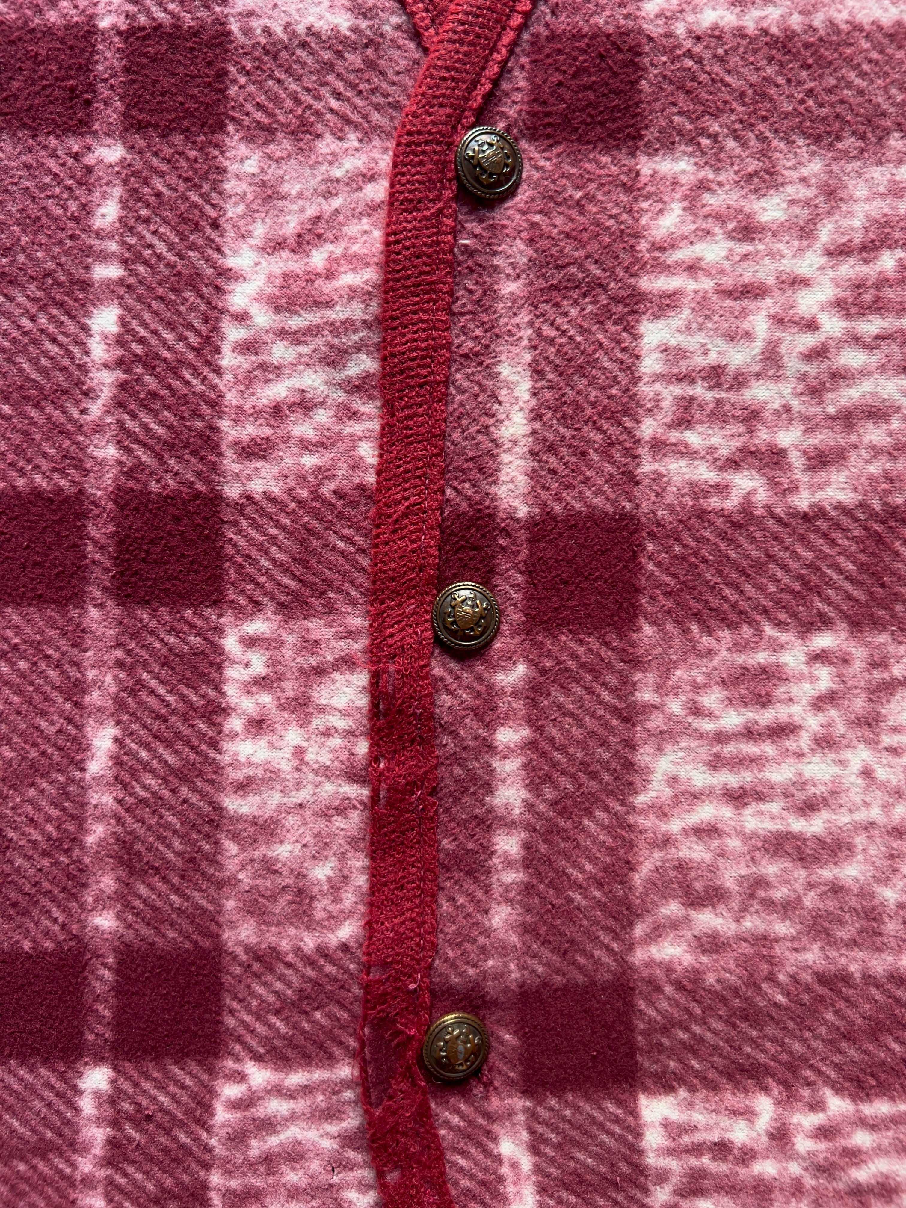 RED CHECKED VEST - XS/S AT JIM'S
