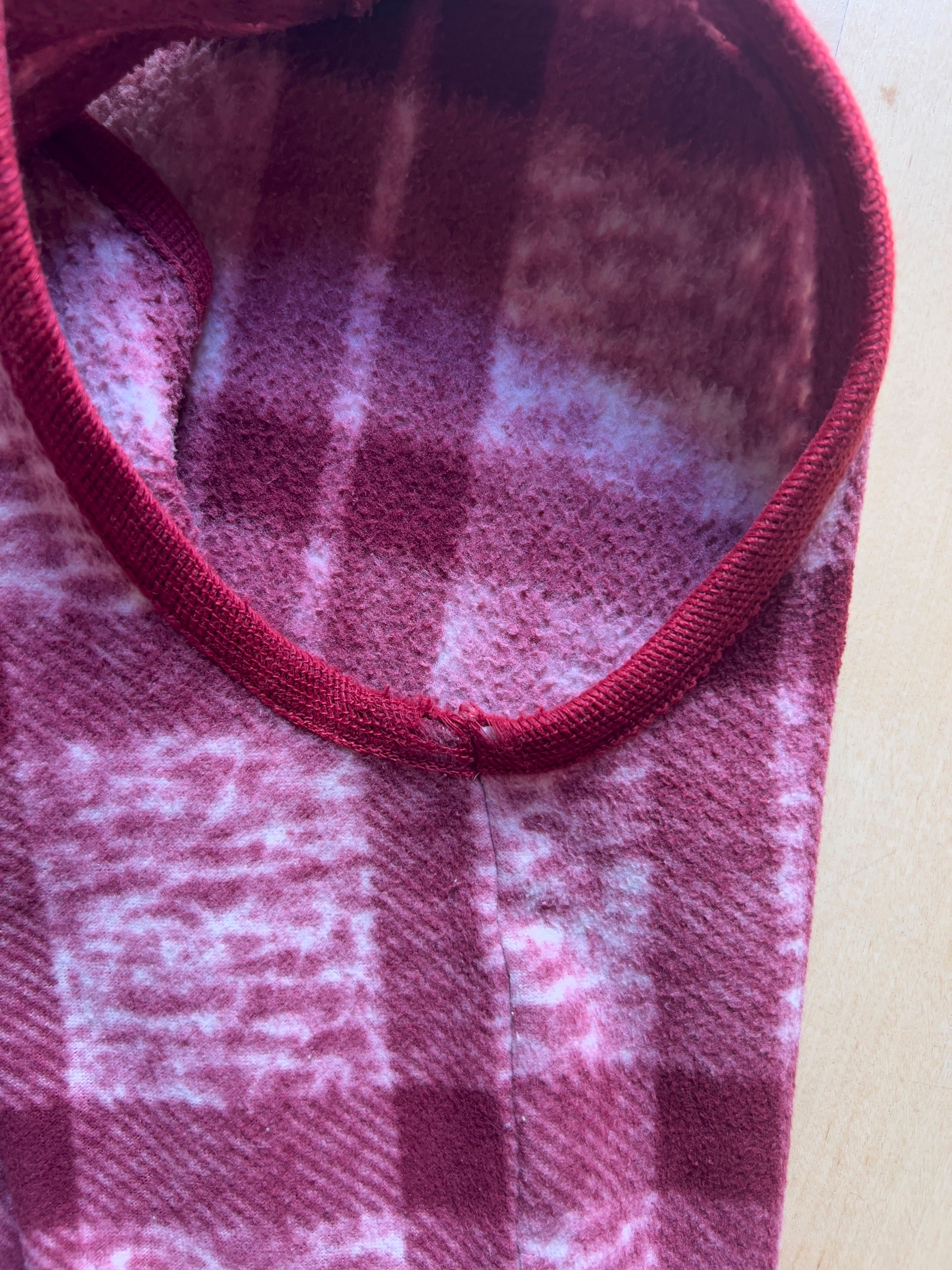 RED CHECKED VEST - XS/S AT JIM'S