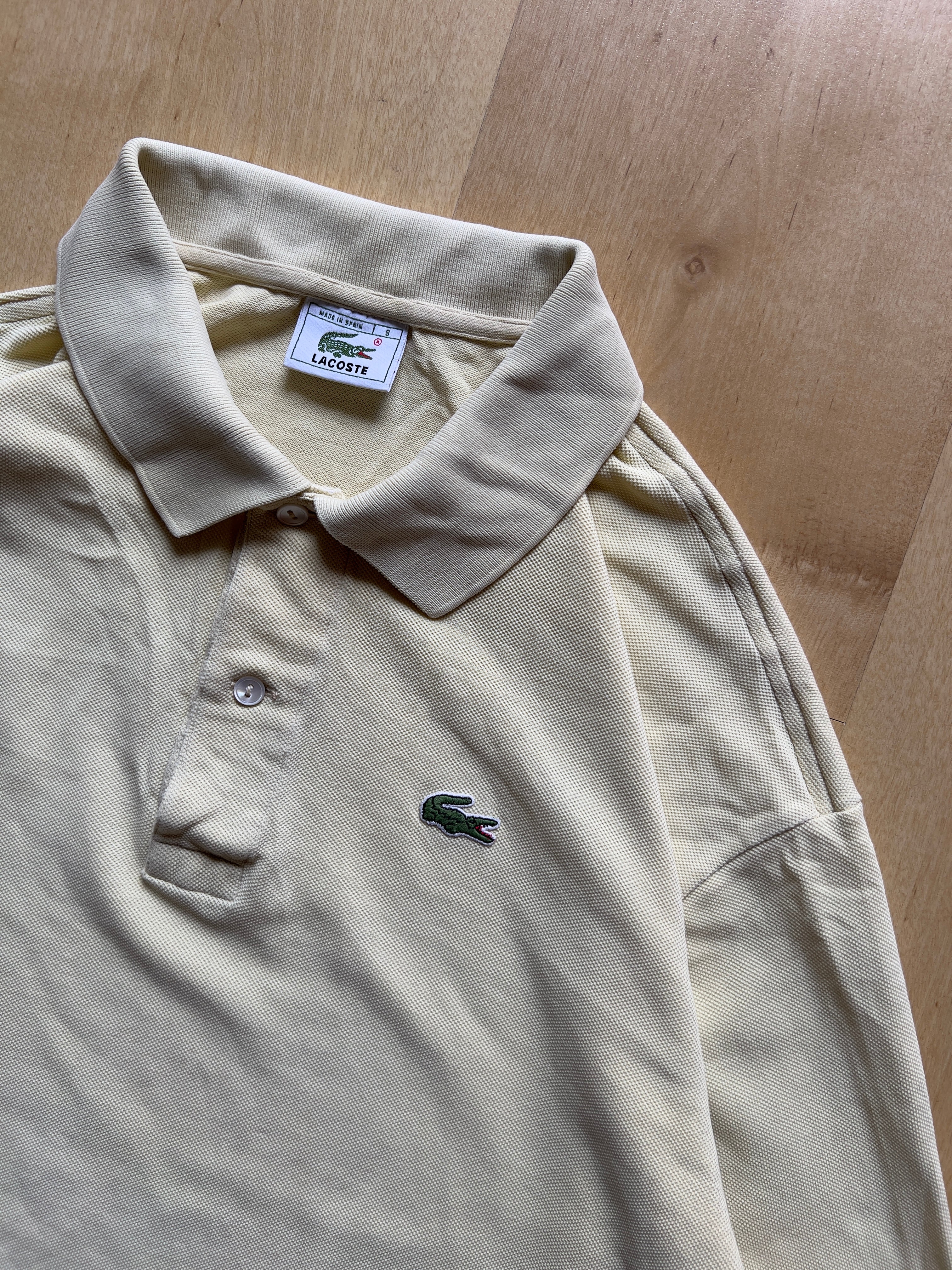 BABY YELLOW LACOSTE POLO - L AT JIM'S