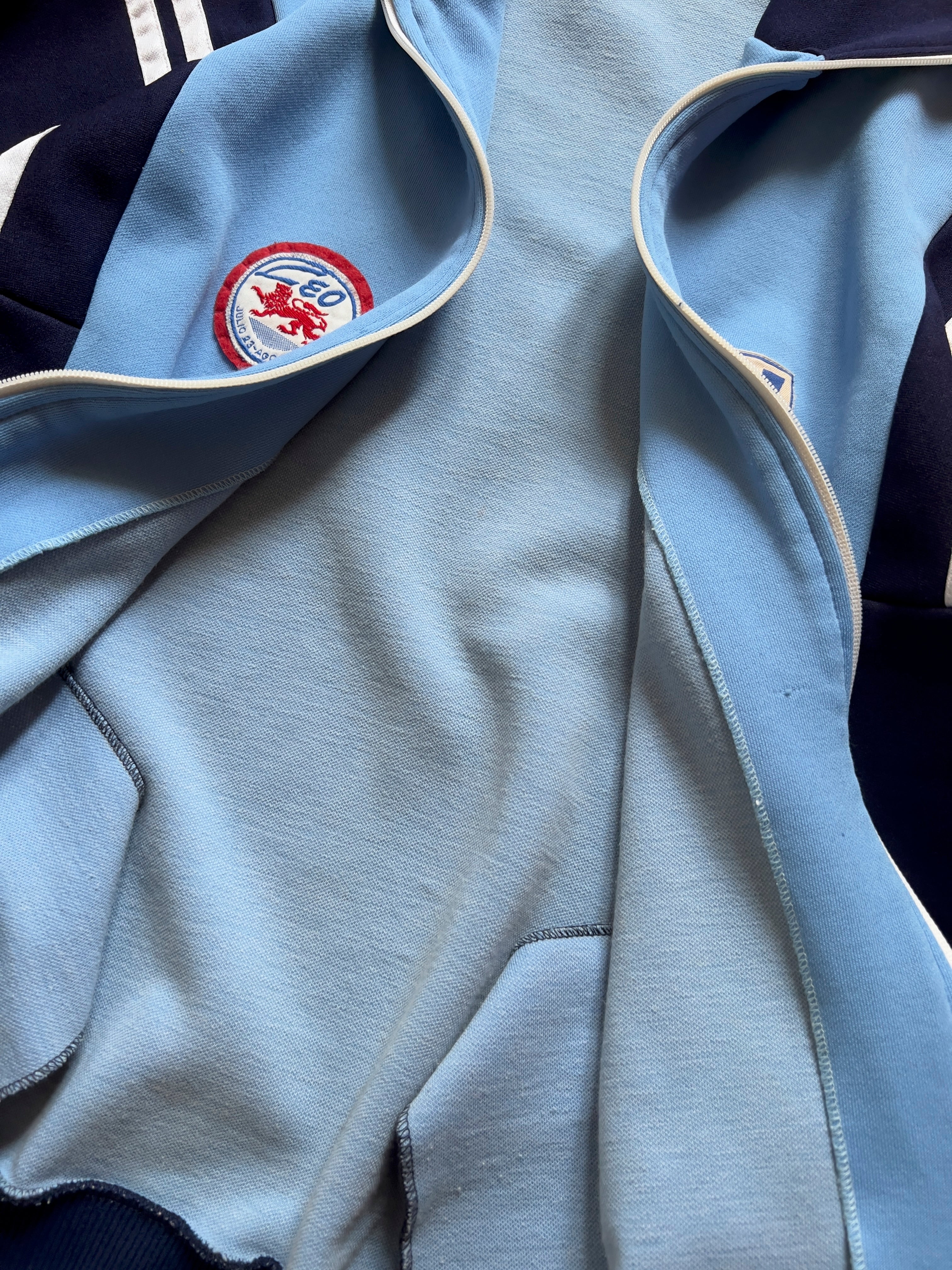 LIGHT BLUE/NAVY TRACK JACKET - M AT JIM'S