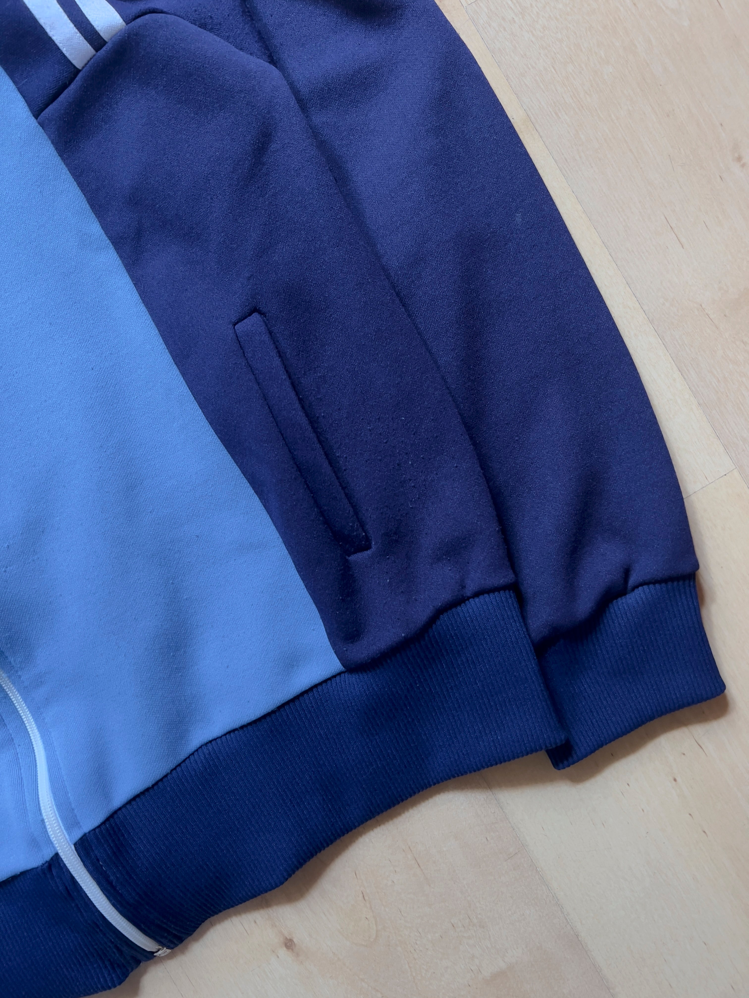 LIGHT BLUE/NAVY TRACK JACKET - M AT JIM'S
