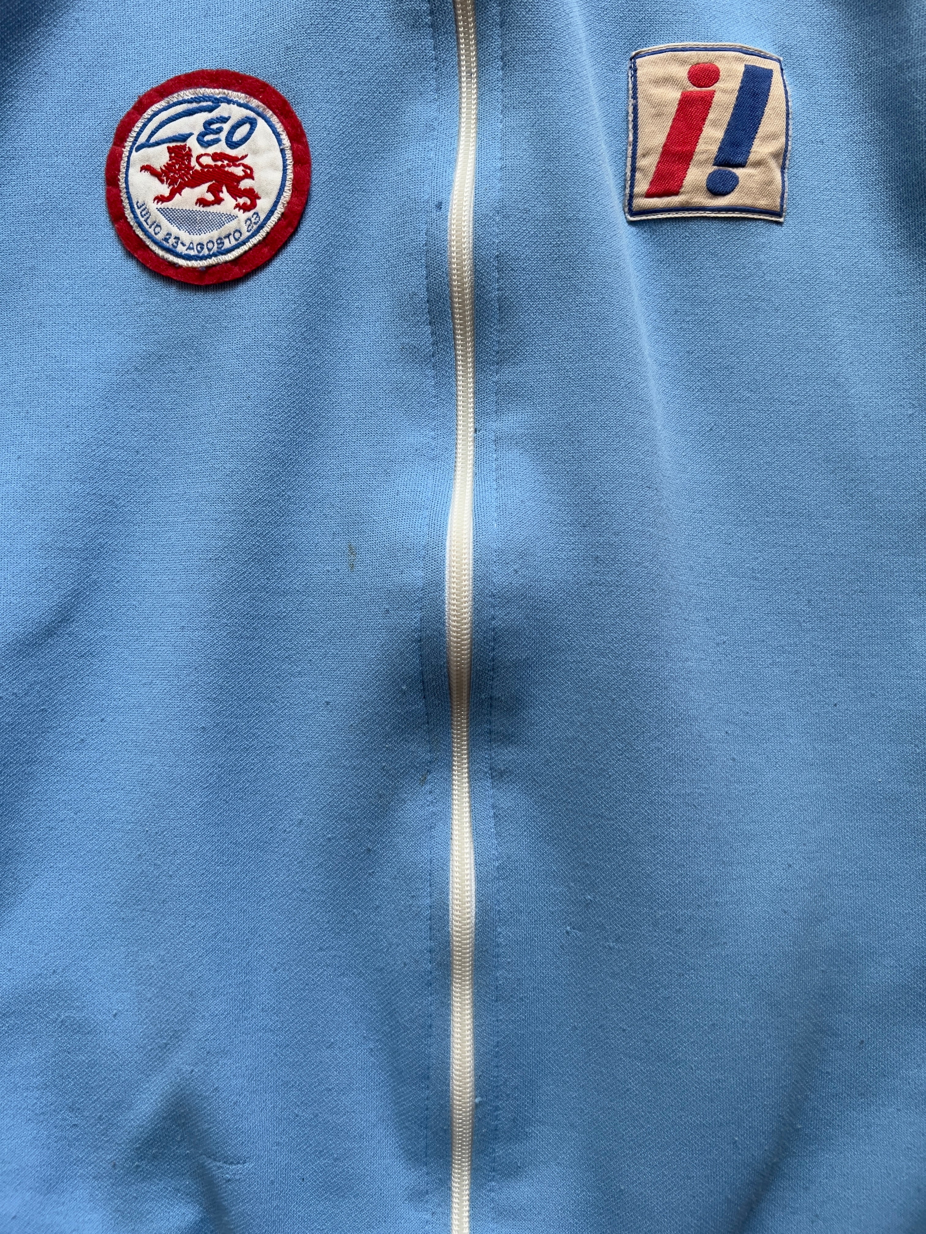 LIGHT BLUE/NAVY TRACK JACKET - M AT JIM'S