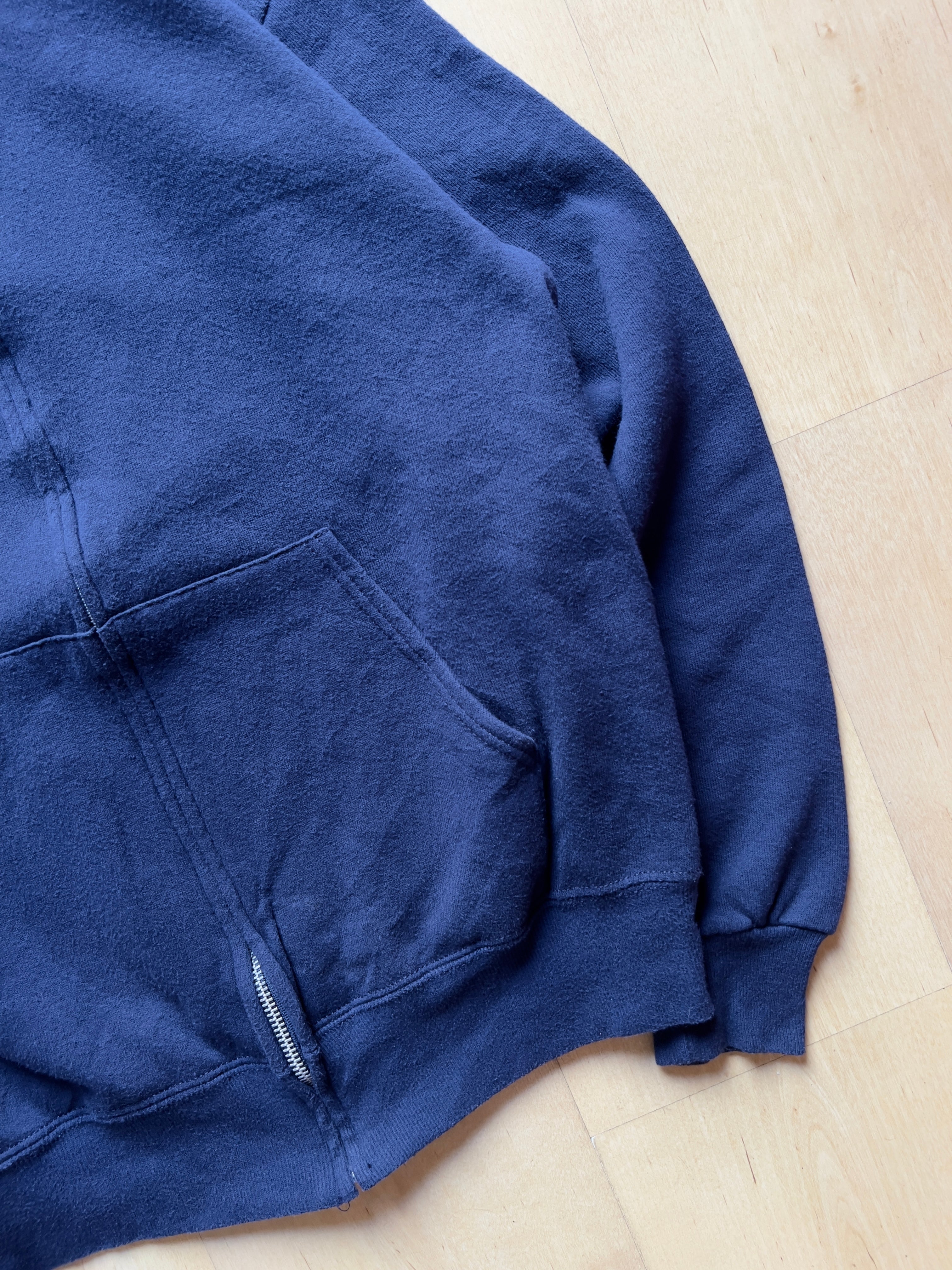 NAVY JERZEES ZIP UP - S/M AT JIM'S