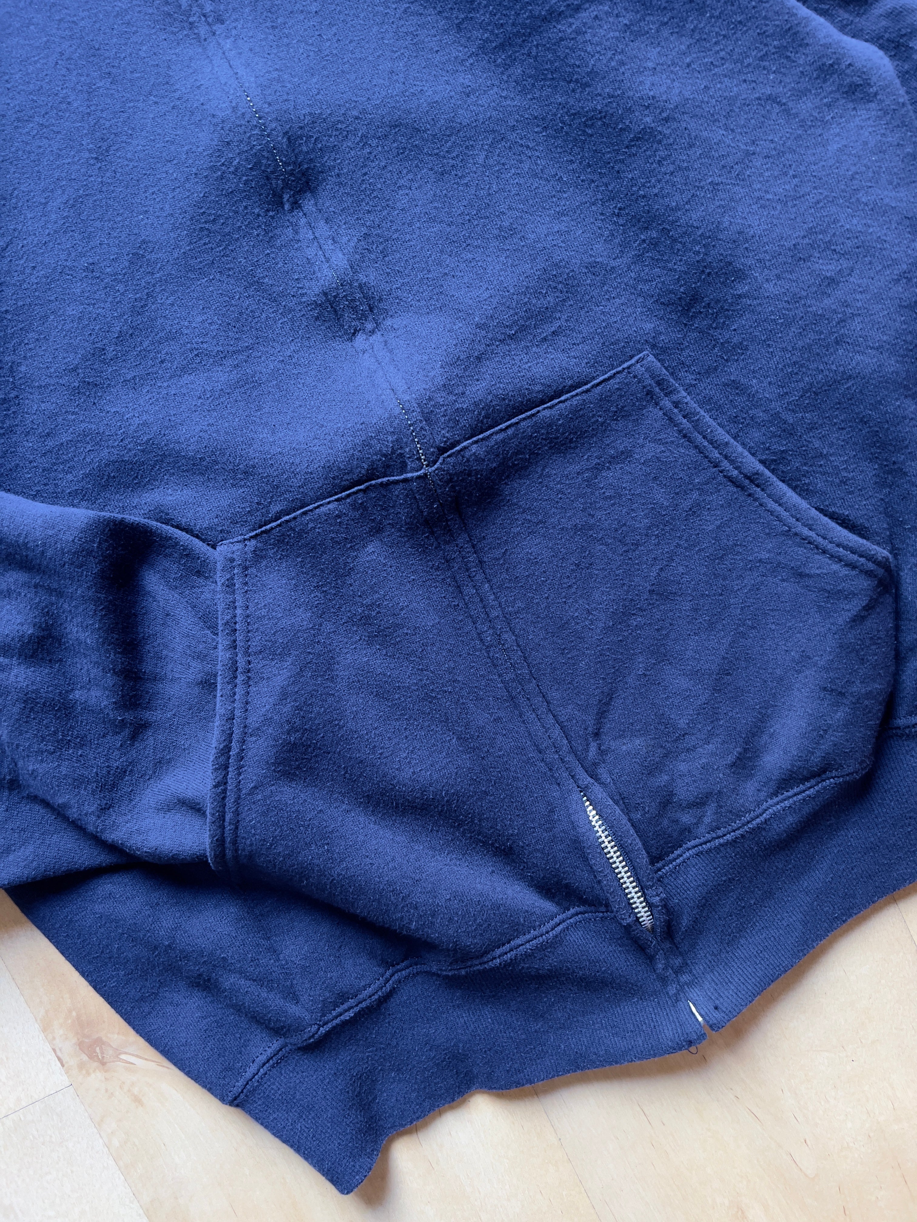 NAVY JERZEES ZIP UP - S/M AT JIM'S