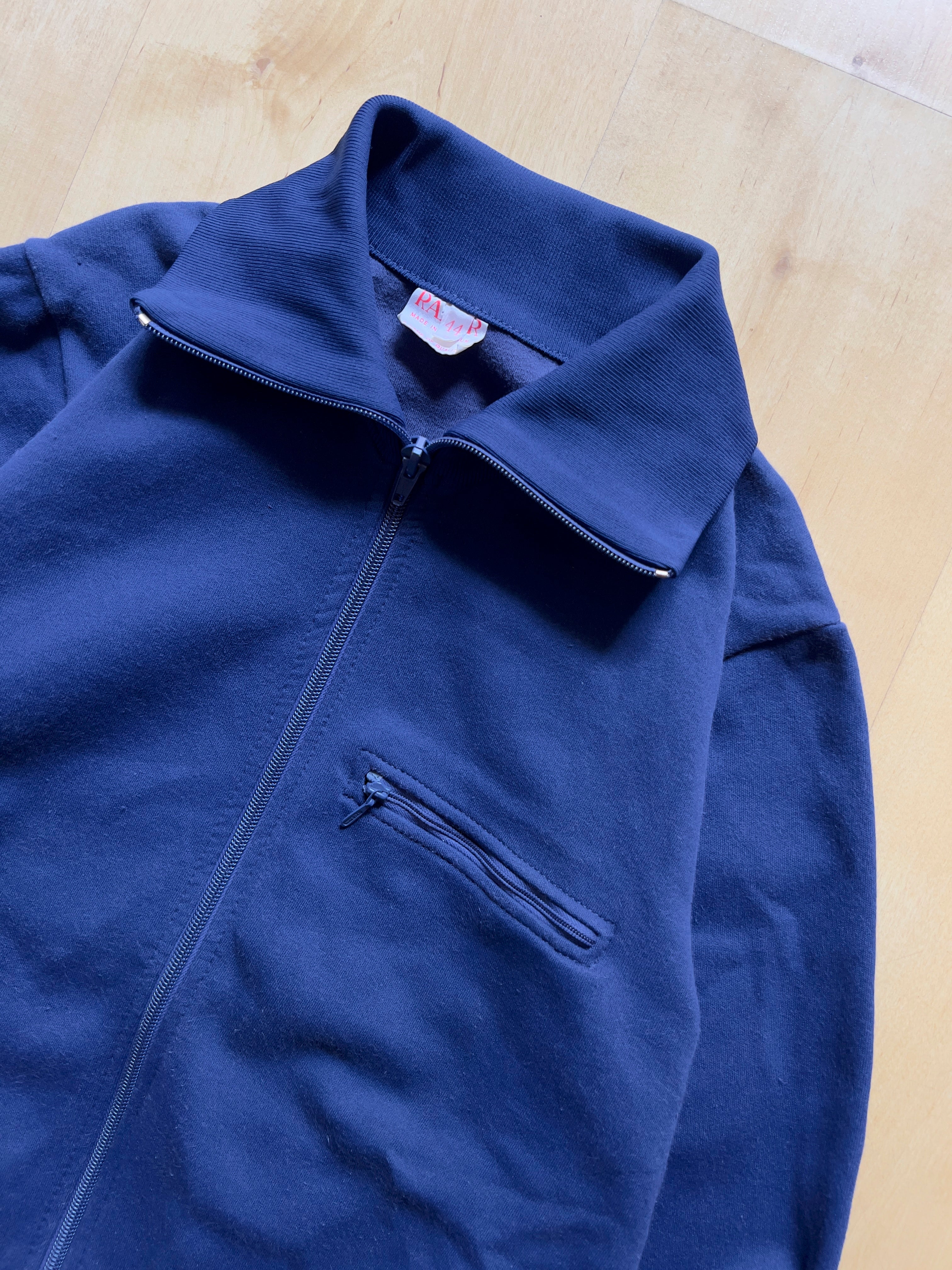NAVY TRACK ZIP UP - XS AT JIM'S