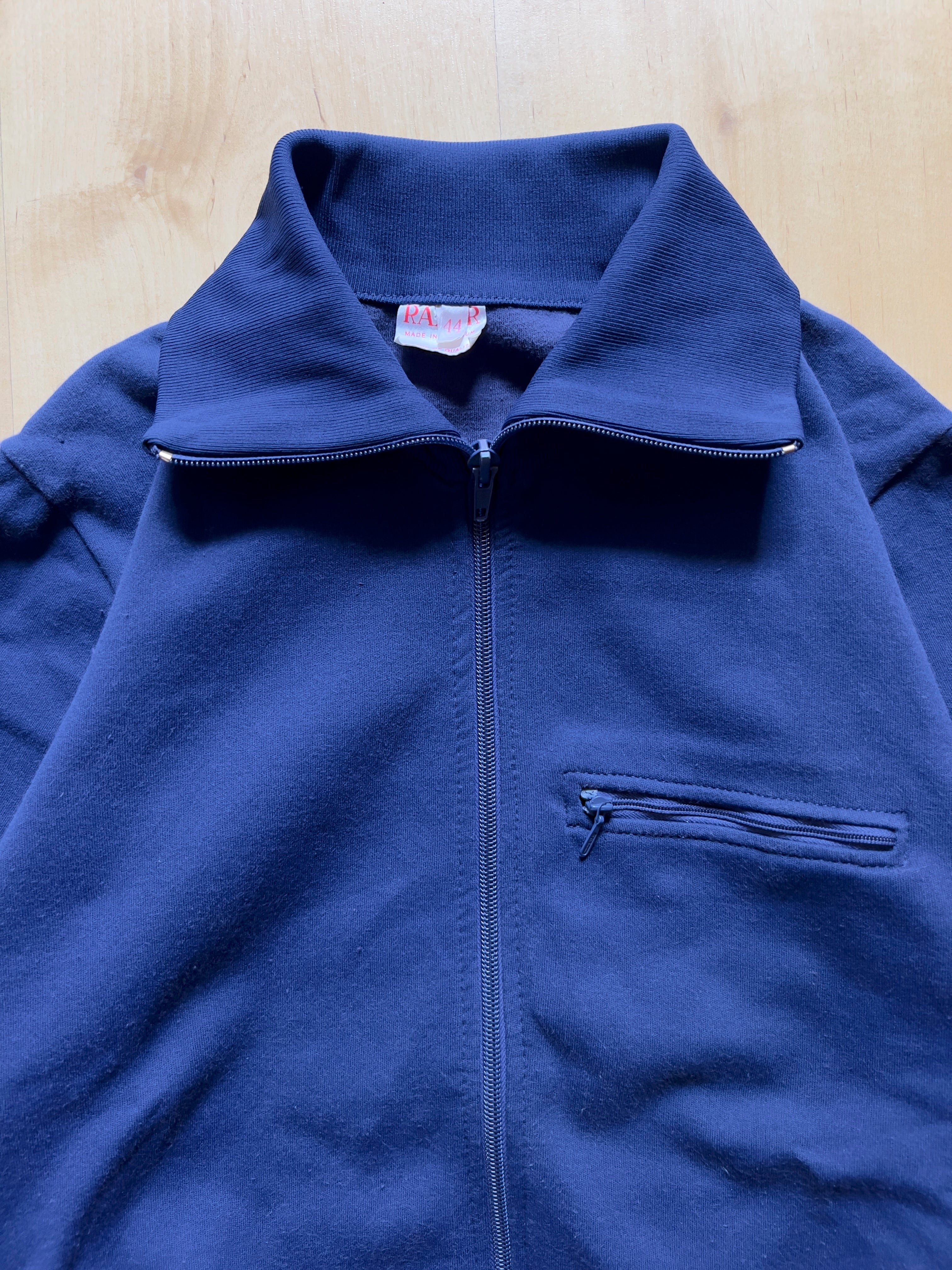 NAVY TRACK ZIP UP - XS AT JIM'S