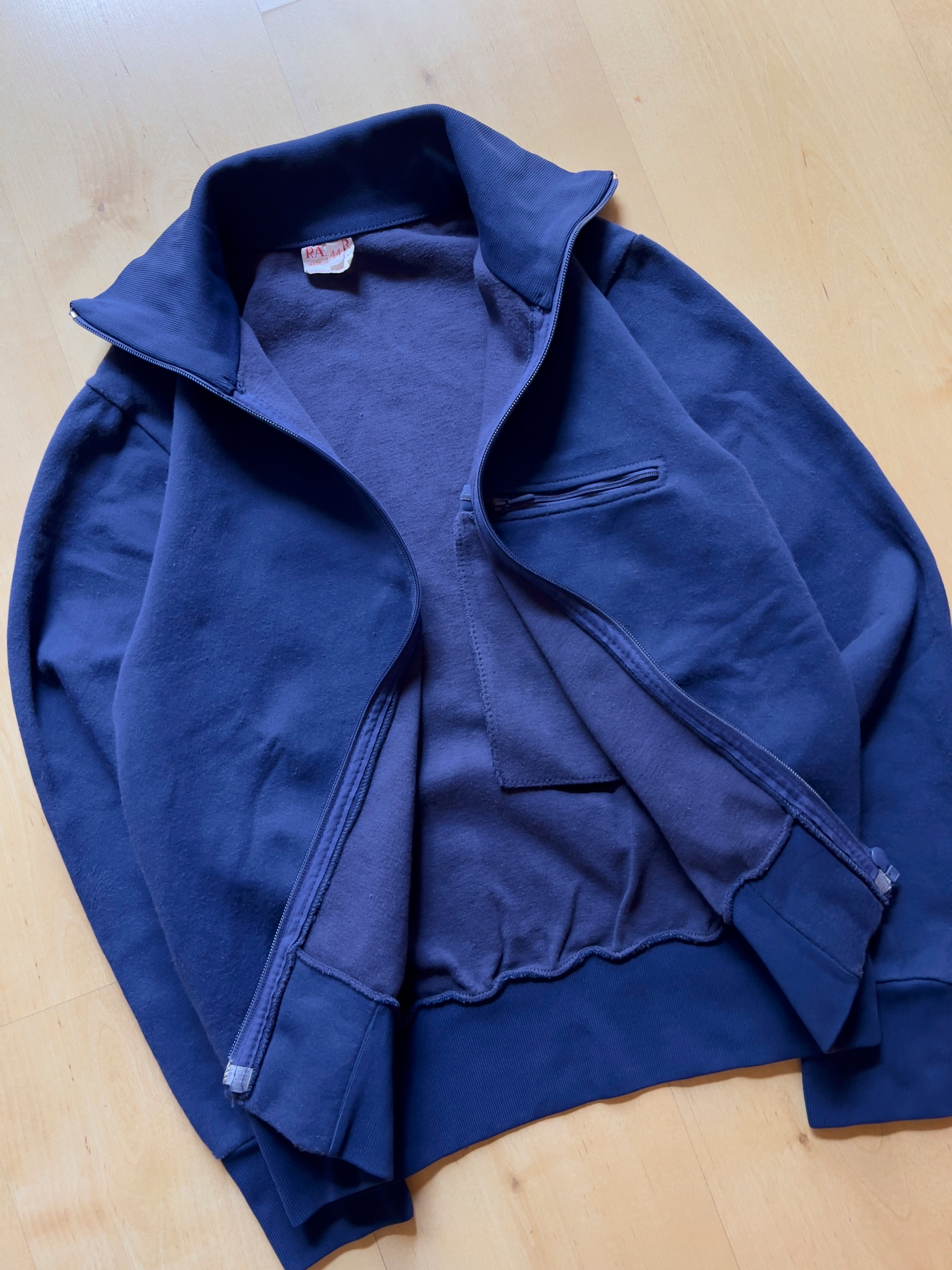 NAVY TRACK ZIP UP - XS AT JIM'S