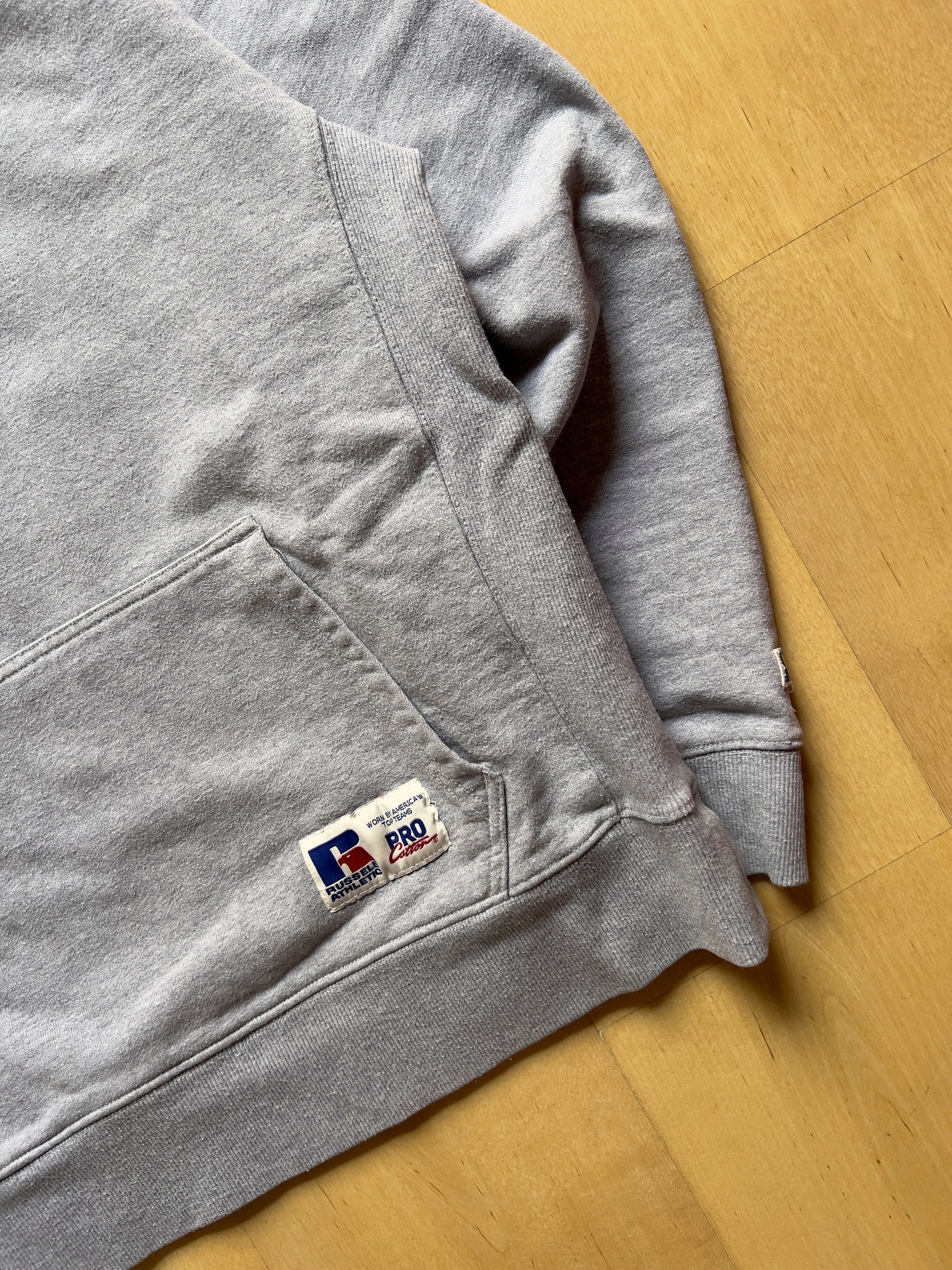 GREY RUSSEL ATHLETICS HOODIE - S AT JIM'S
