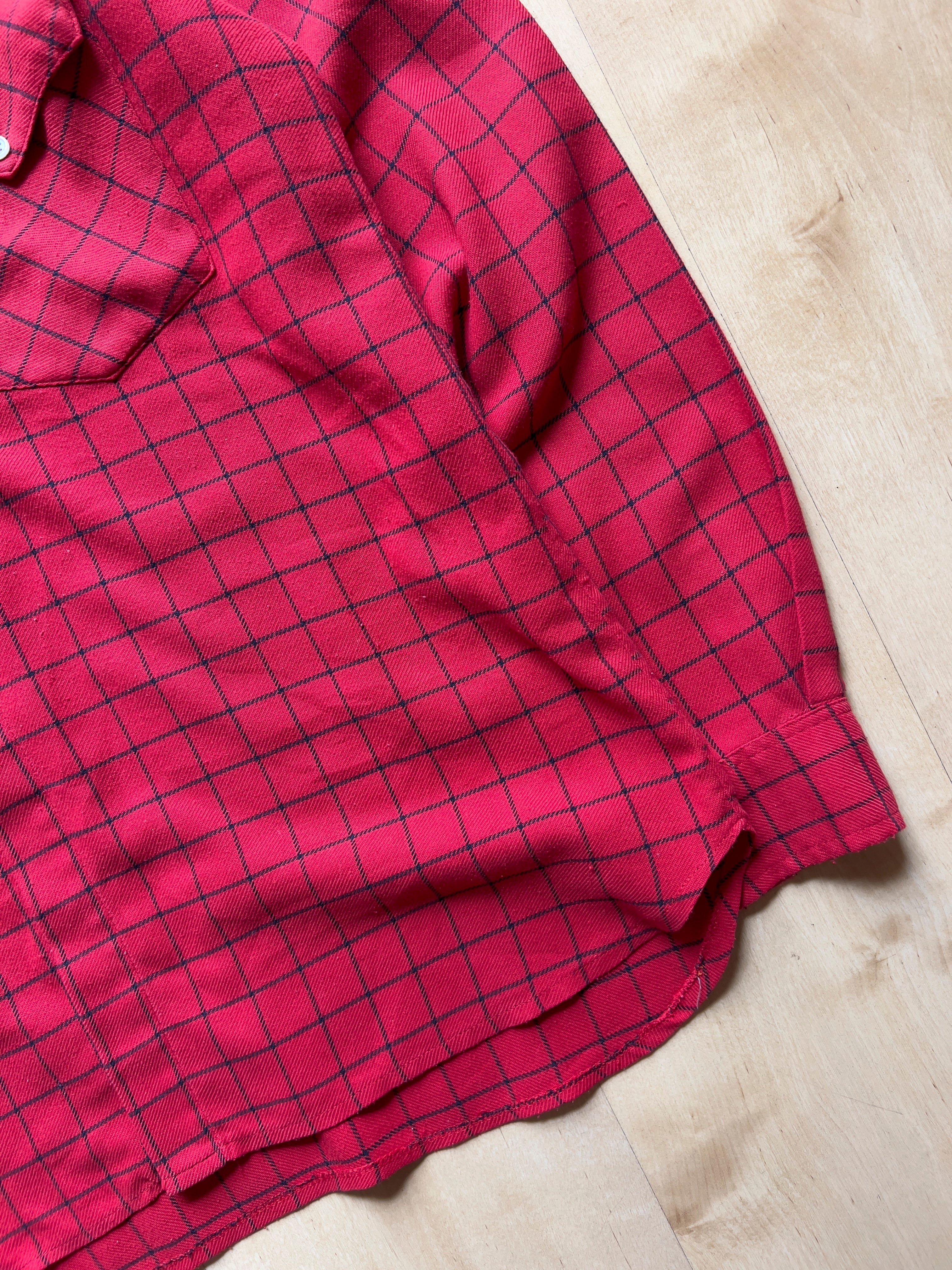 RED/BLACK WRANGLER FLANNEL - M AT JIM'S