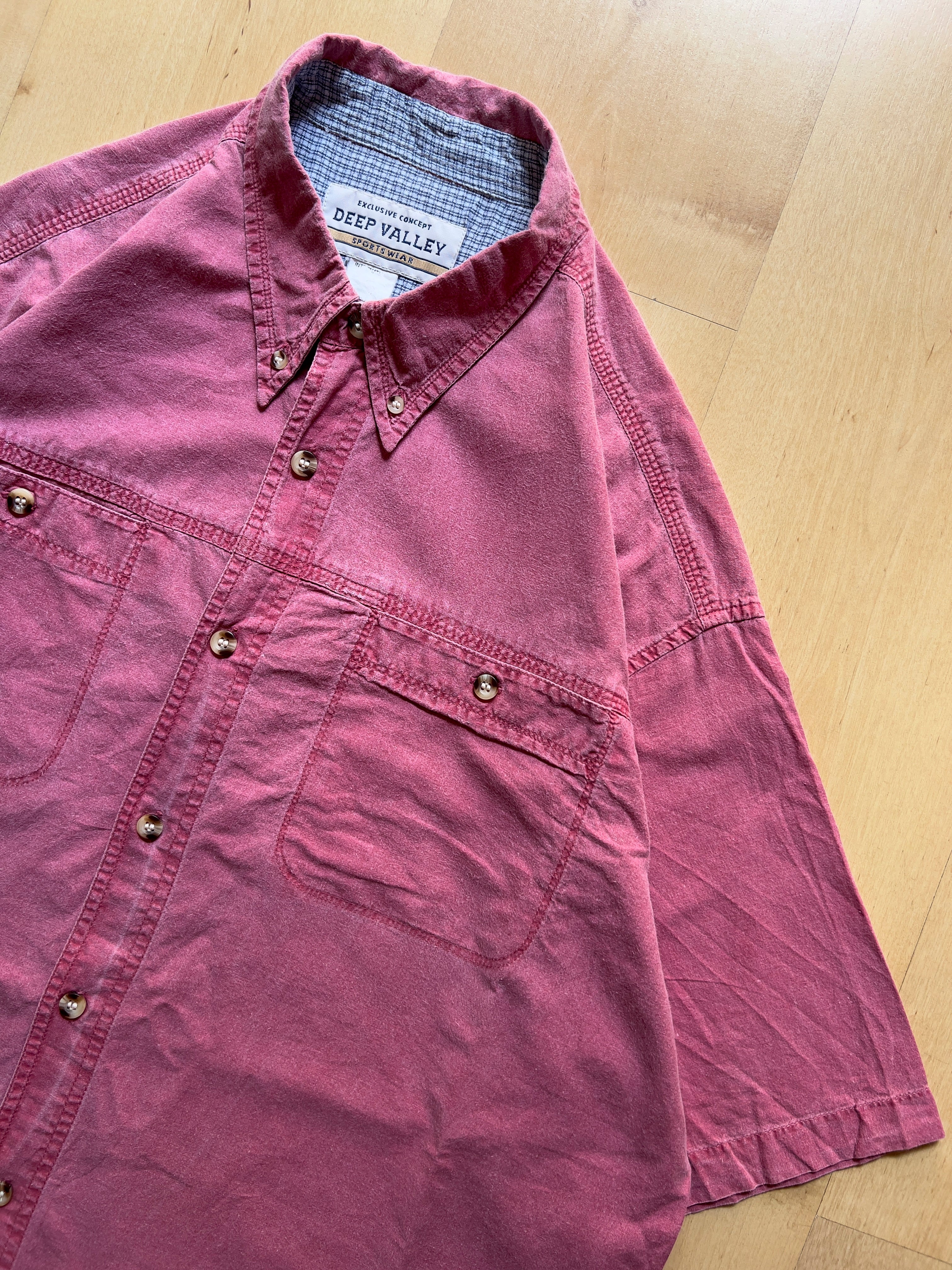FADED PINK SHORT-SLEEVED SHIRT - XL AT JIM'S