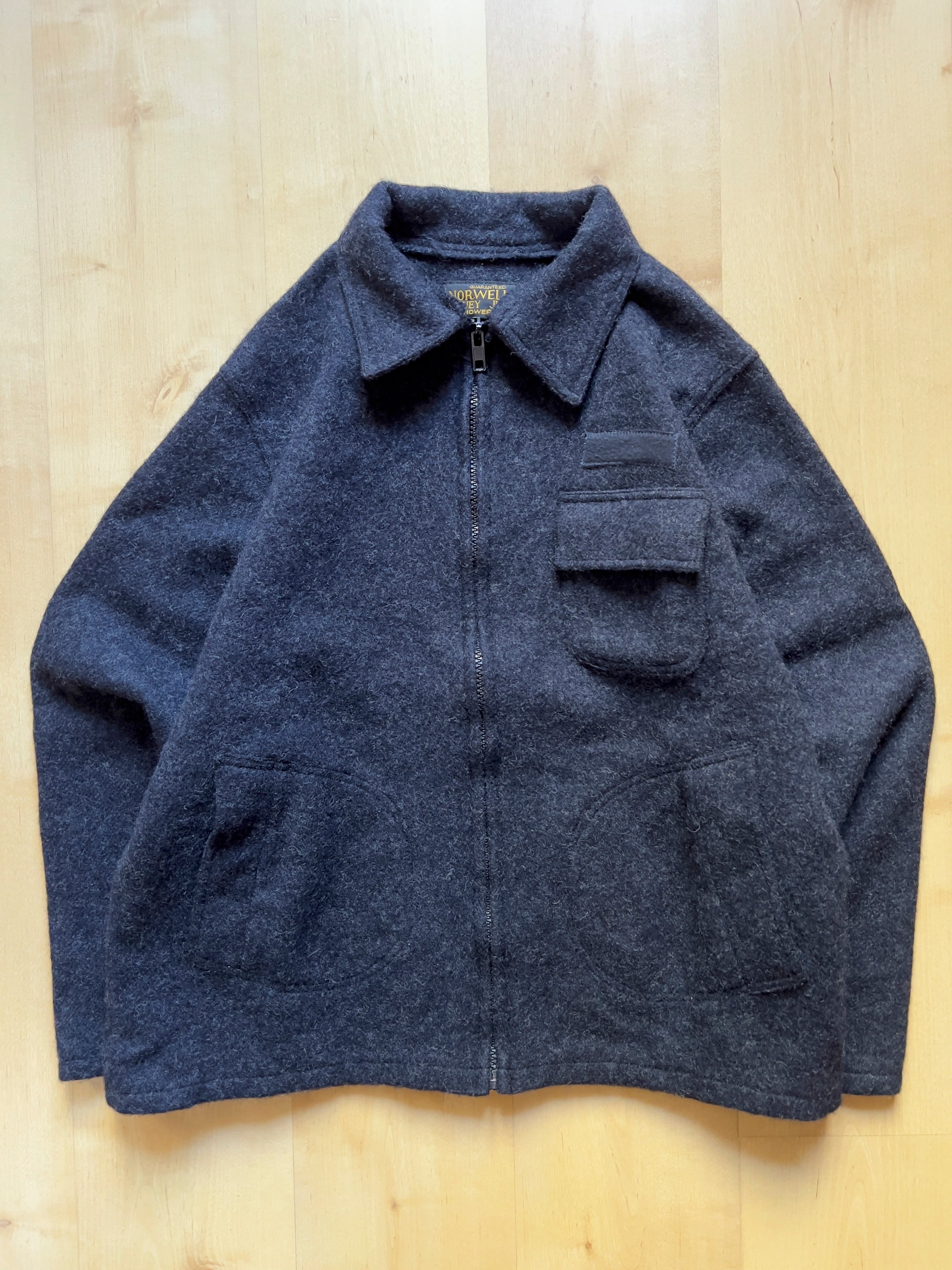 GREY FELTED NORWELLAN BLUEY JACKET- M/L AT JIM'S