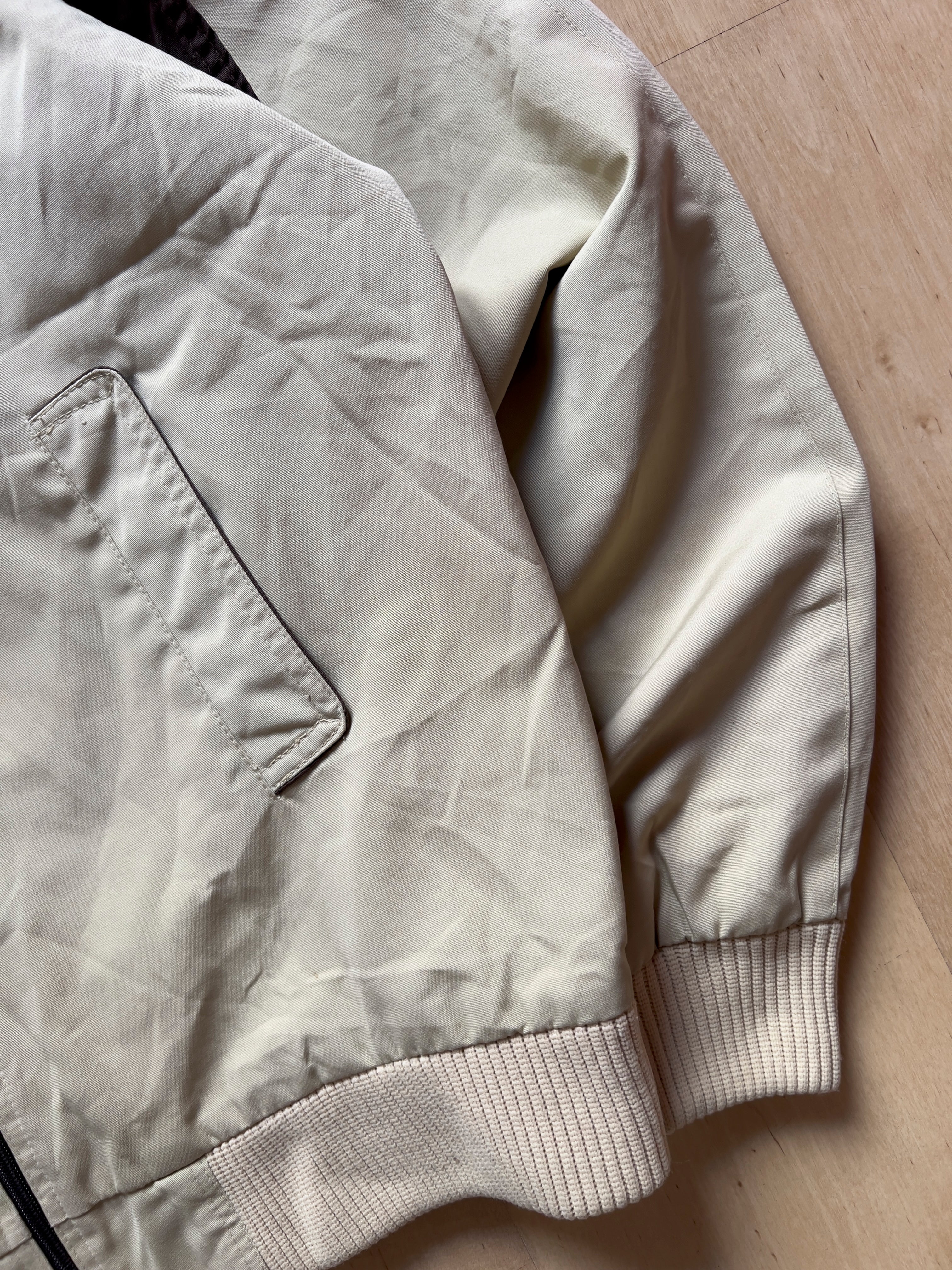 BEIGE HARRINGTON STYLE JACKET - M AT JIM'S