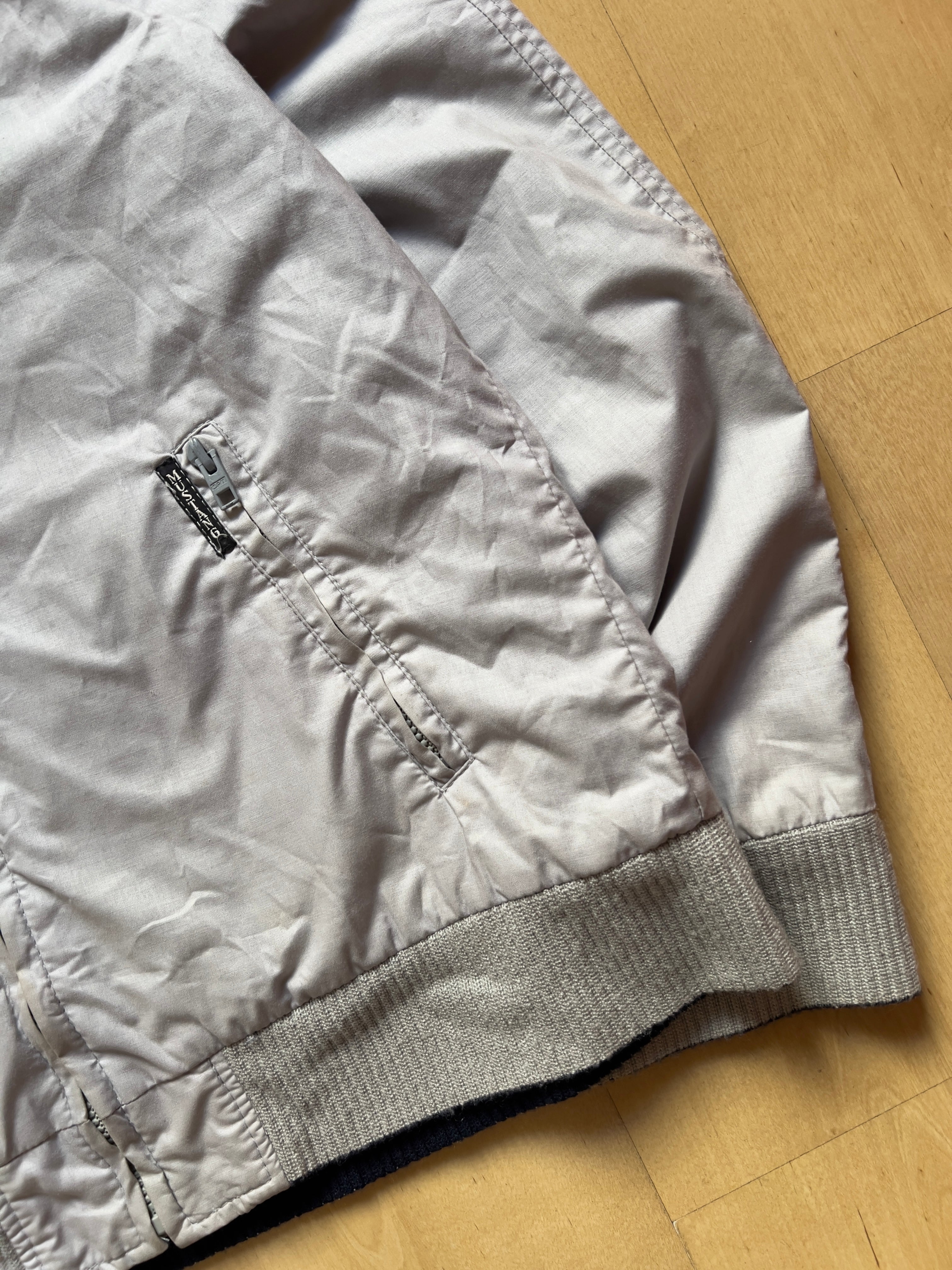 BLUE & GREY REVERSIBLE MUSTANG JACKET - S/M AT JIM'S