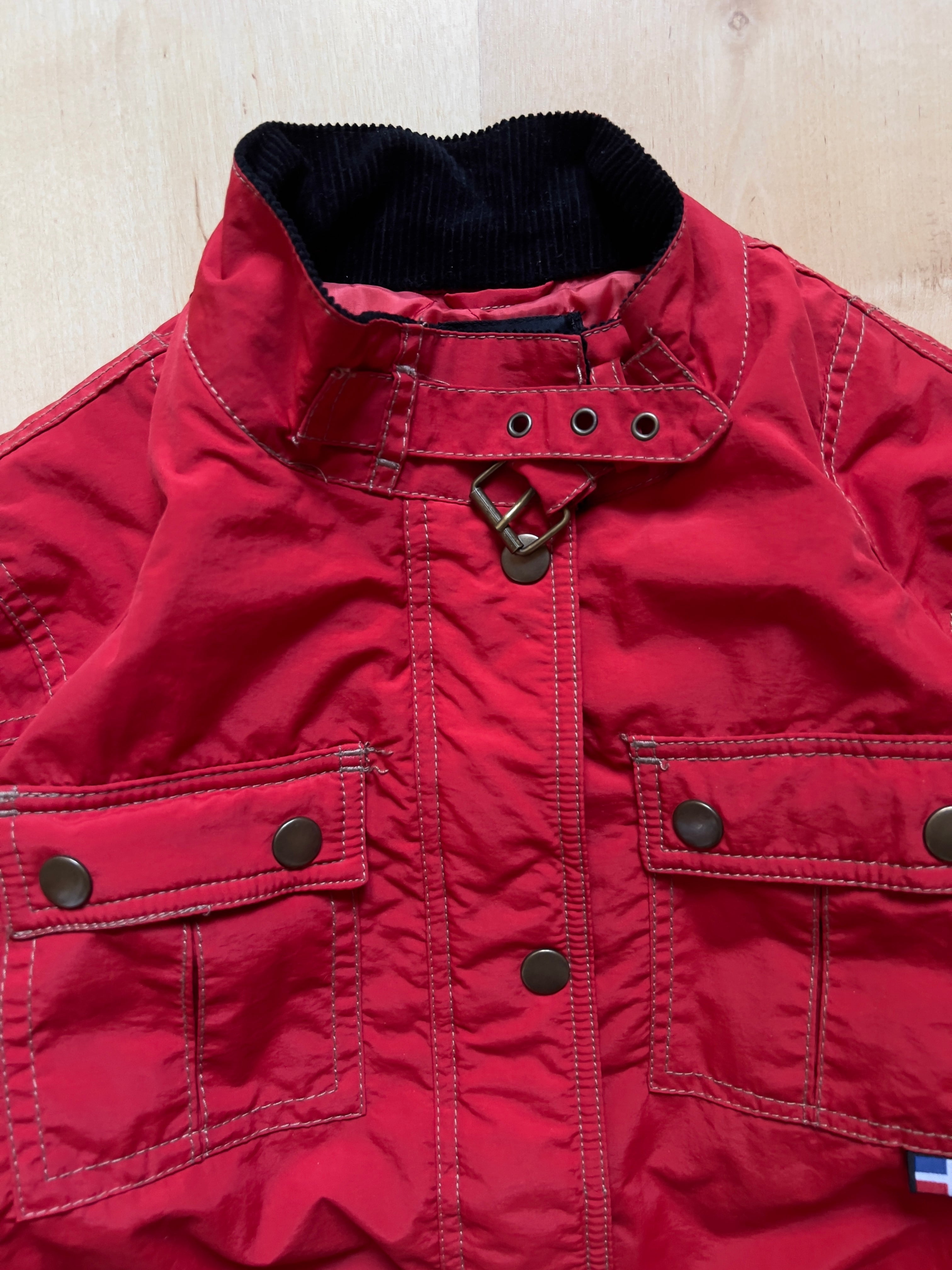 RED BRUGAL CORDUROY COLLAR JACKET - XS/S AT JIM'S
