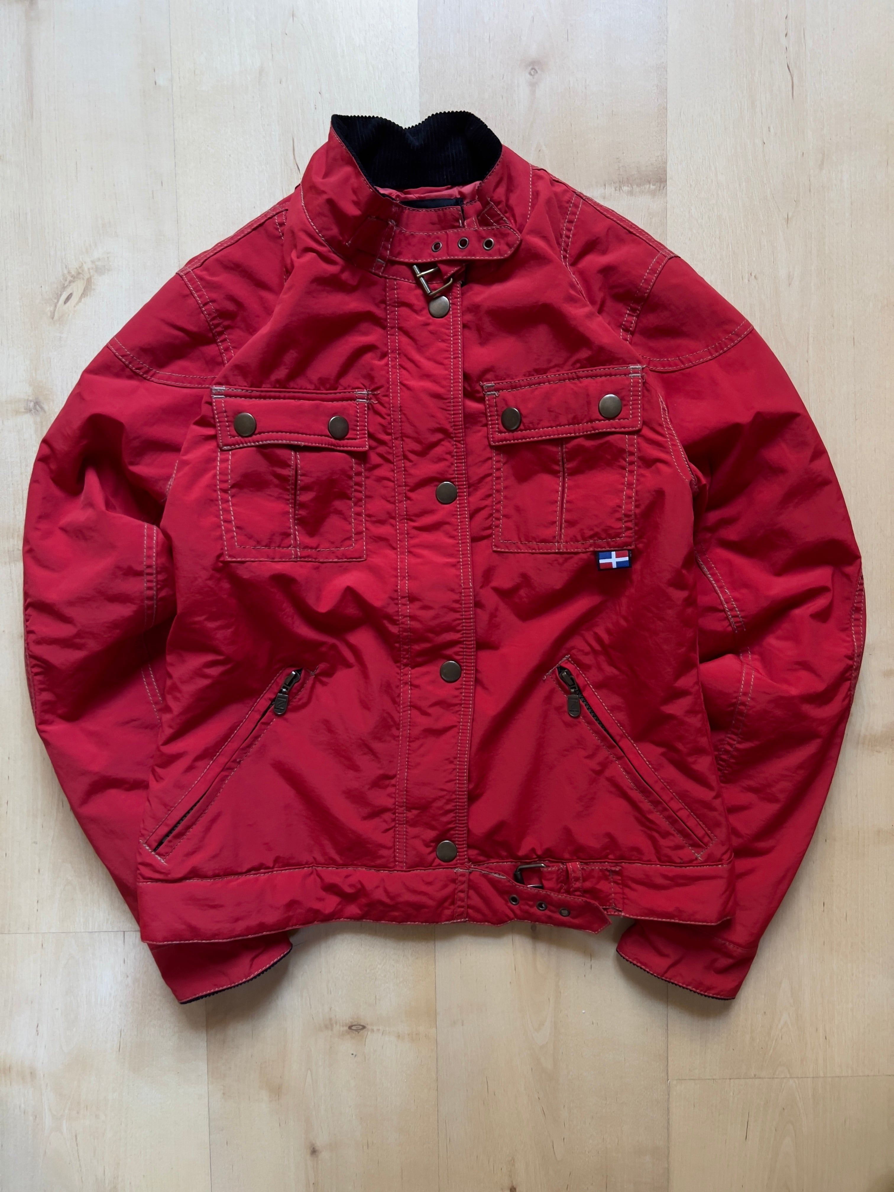 RED BRUGAL CORDUROY COLLAR JACKET - XS/S AT JIM'S