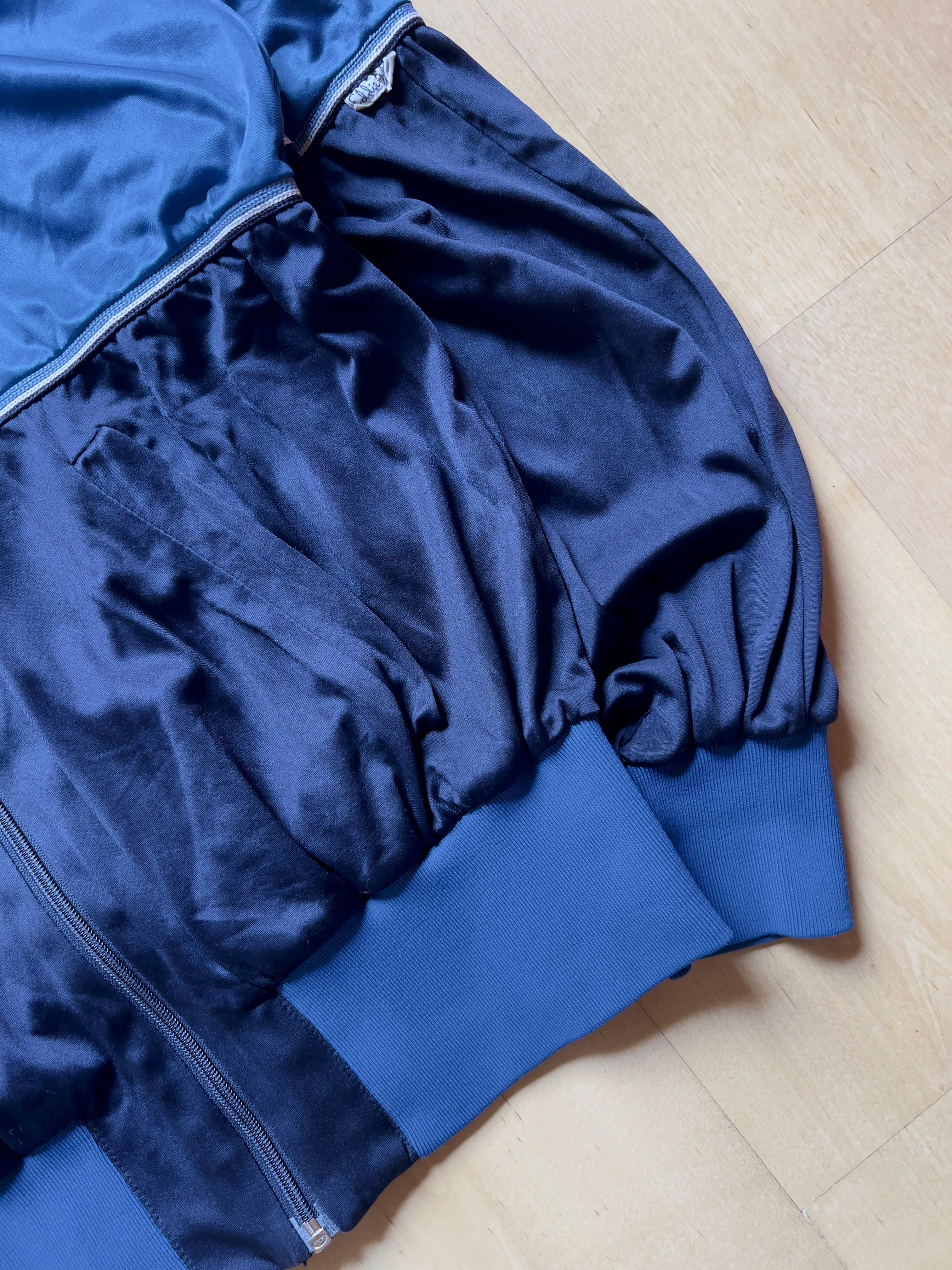 BLUE/NAVY TRACK JACKET - S/M AT JIM'S