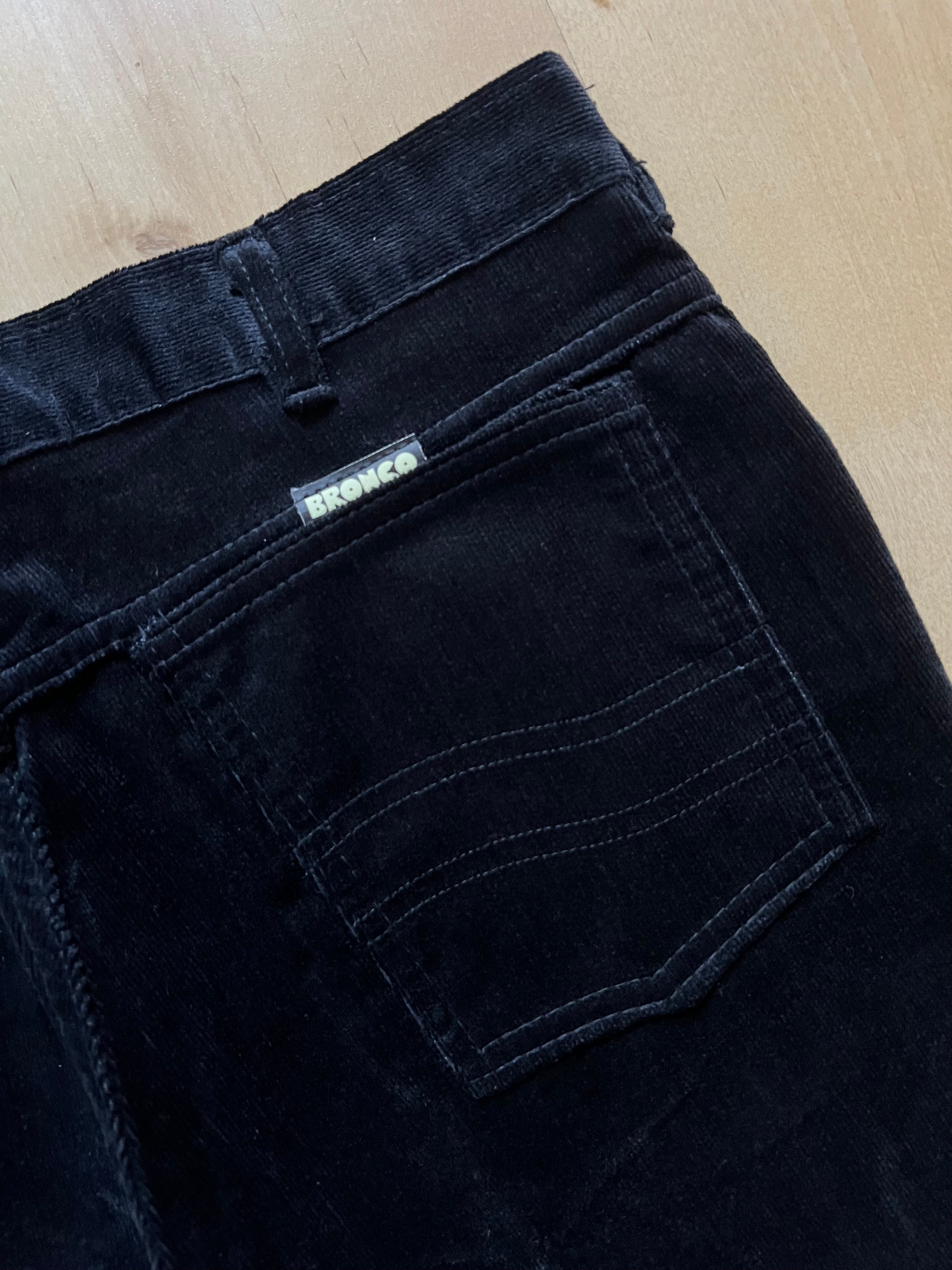 BLACK BRONCO CORDUROY PANTS - 30X33/S AT JIM'S