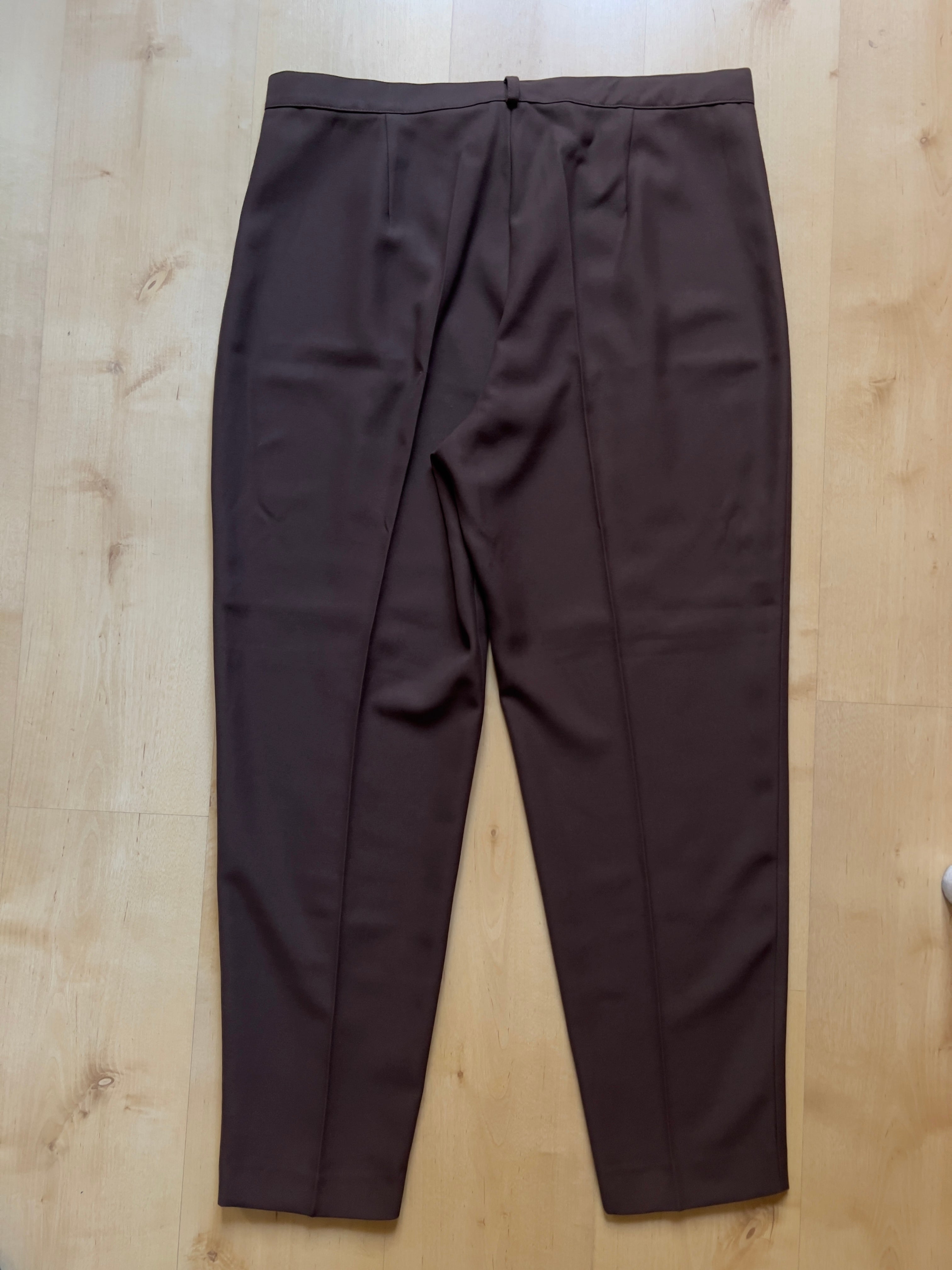 BROWN PLEATED TROUSERS- 37X30/XL AT JIM'S