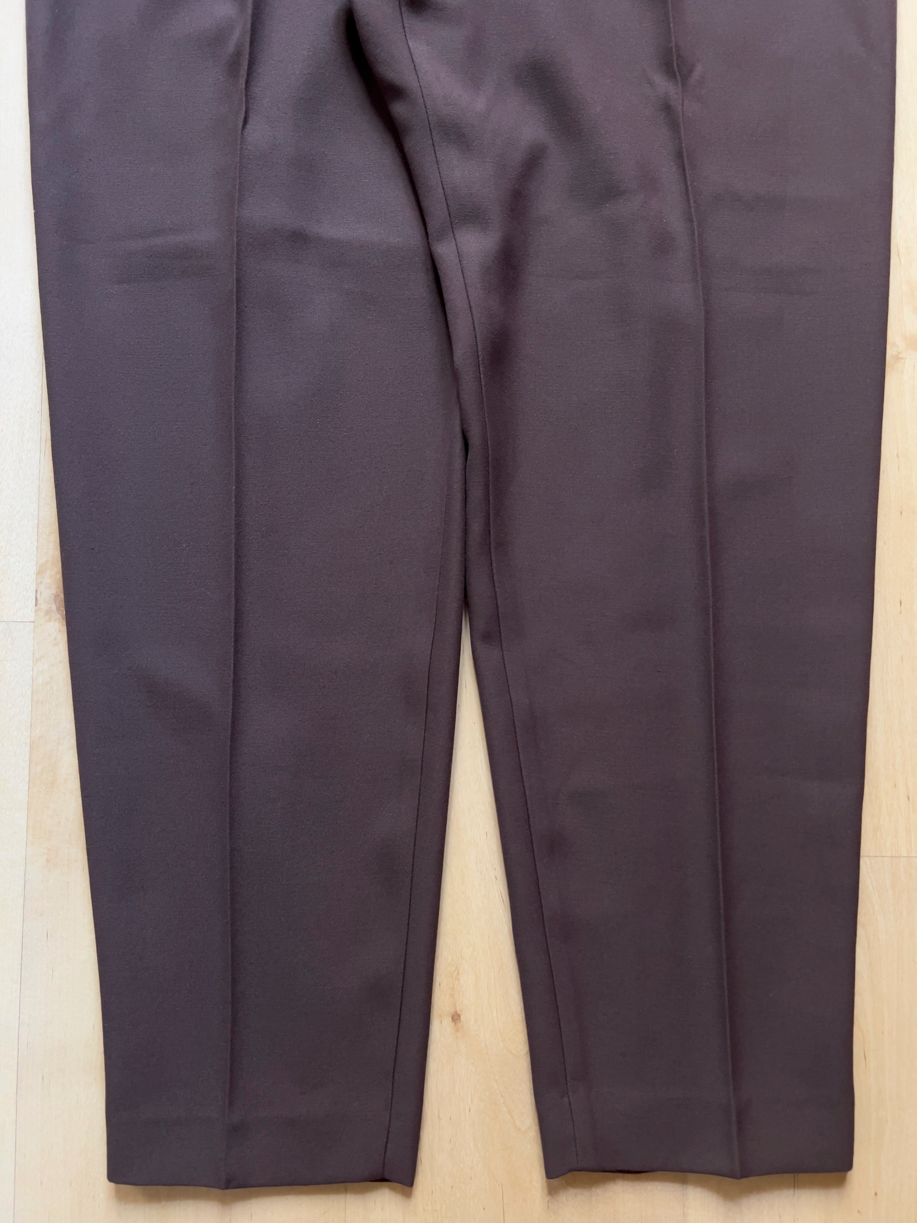 BROWN PLEATED TROUSERS- 37X30/XL AT JIM'S