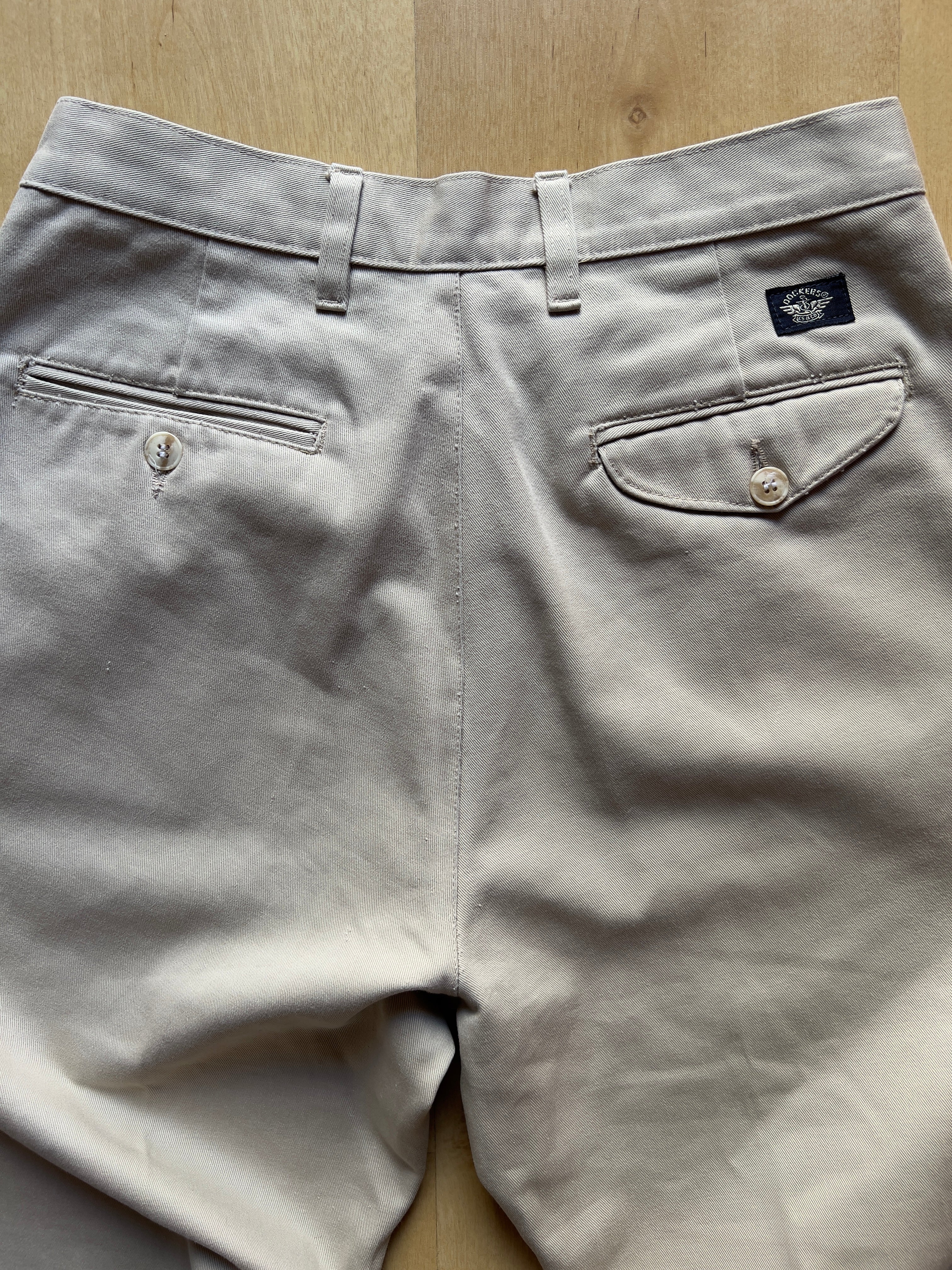 PLEATED DOCKERS KAKI PANTS - 27X33/XS AT JIM'S