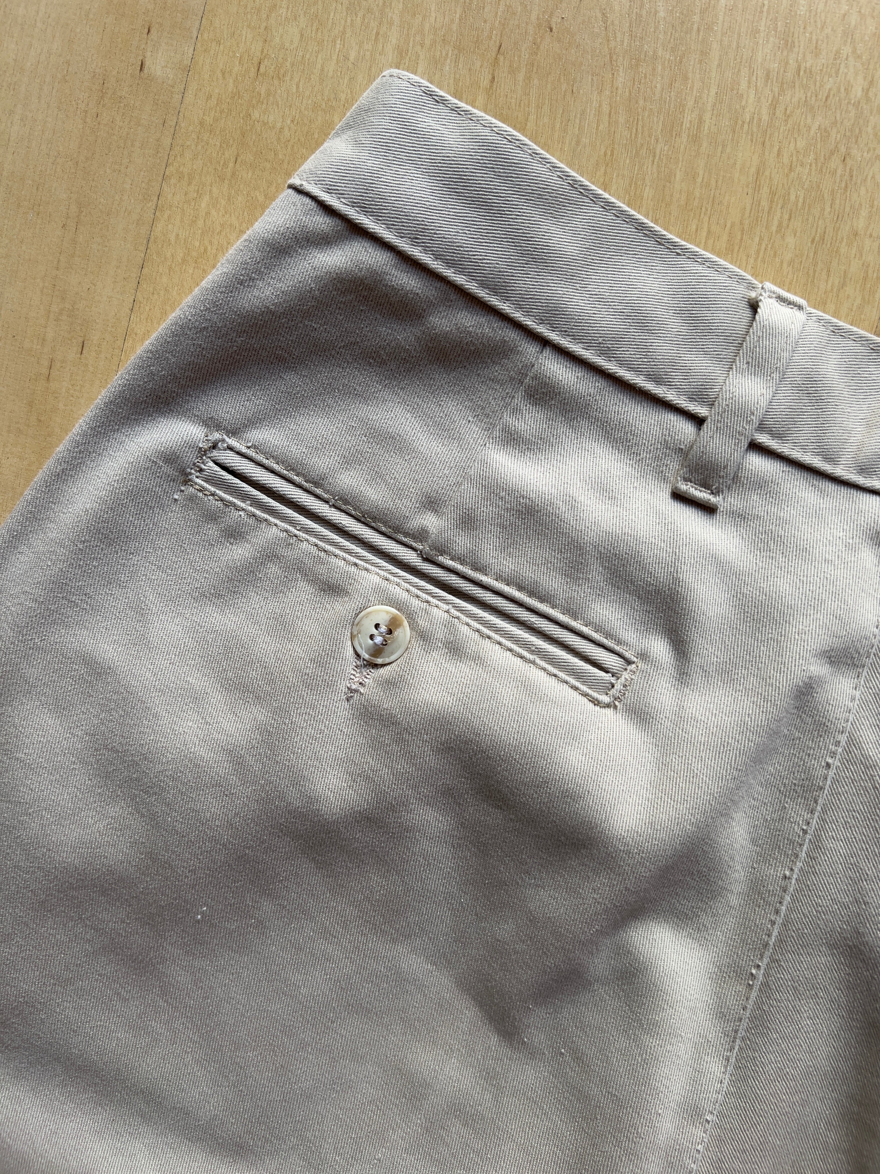 PLEATED DOCKERS KAKI PANTS - 27X33/XS AT JIM'S