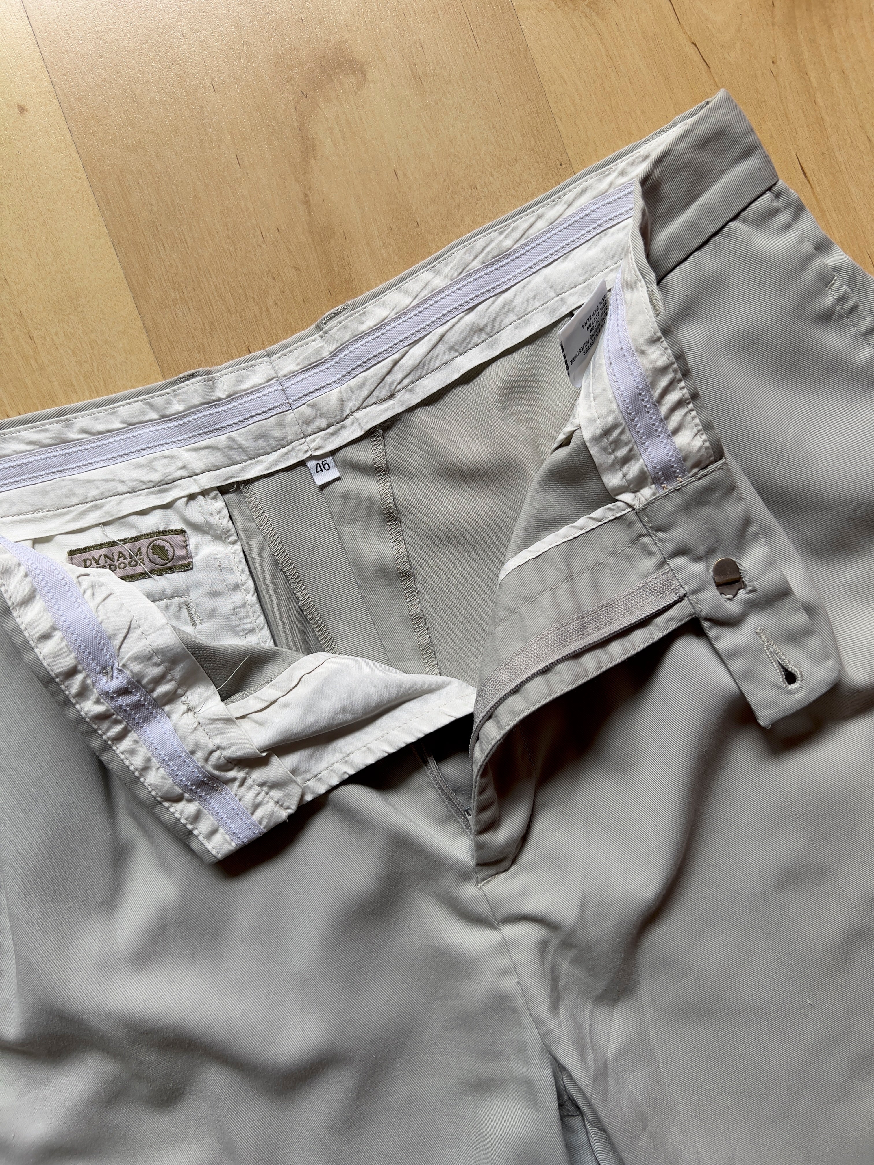 BLUE GREY PLEATED SHORTS - 35X10/L AT JIM'S