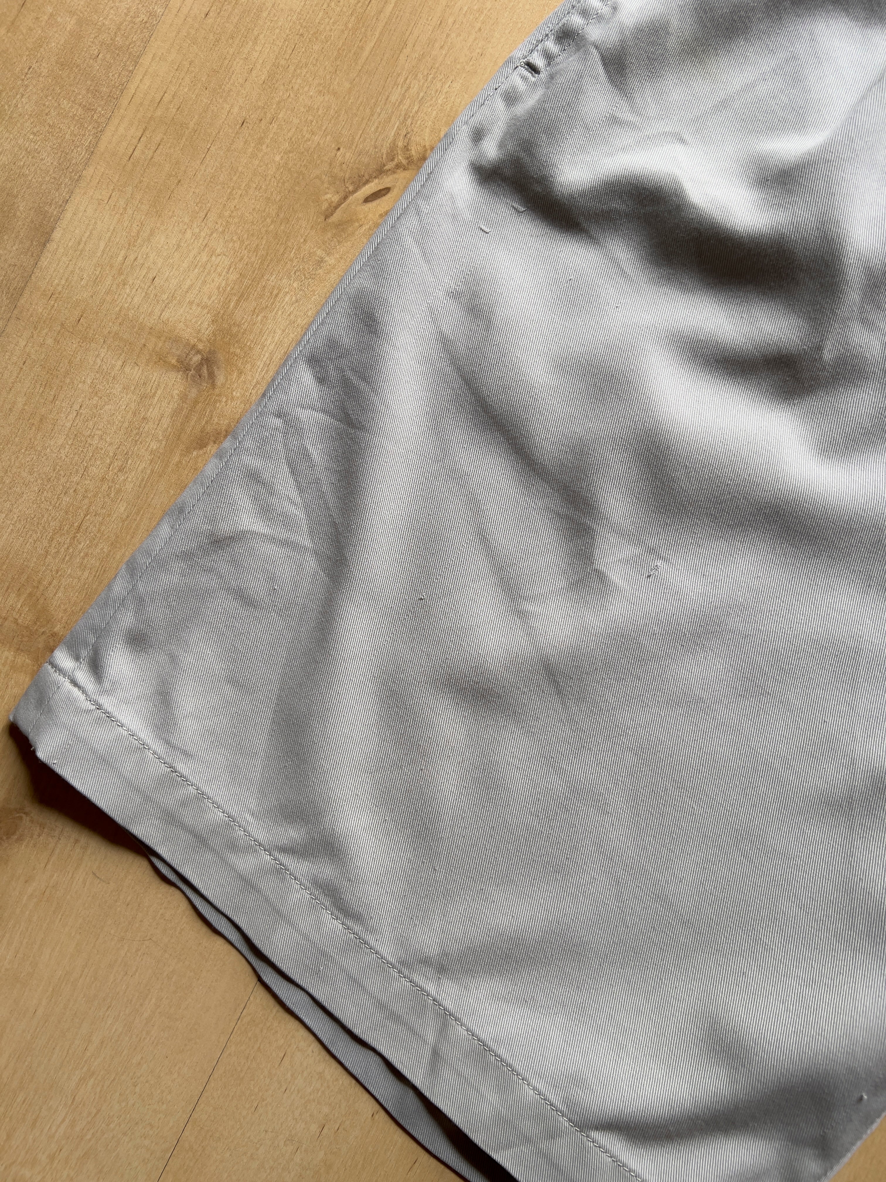 BLUE GREY PLEATED SHORTS - 35X10/L AT JIM'S