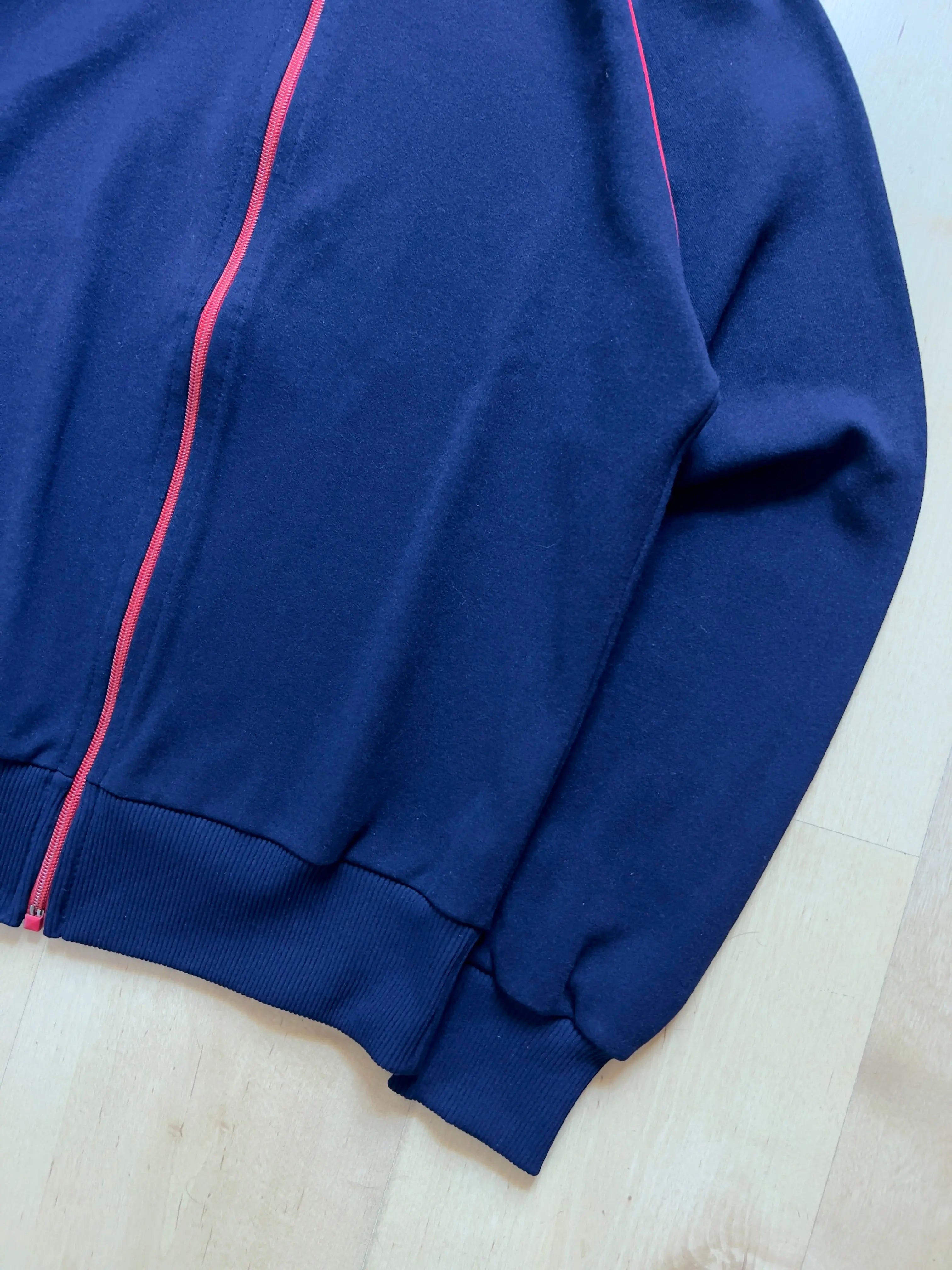 BLUE/RED HELANCA ZIP UP - XS/S AT JIM'S
