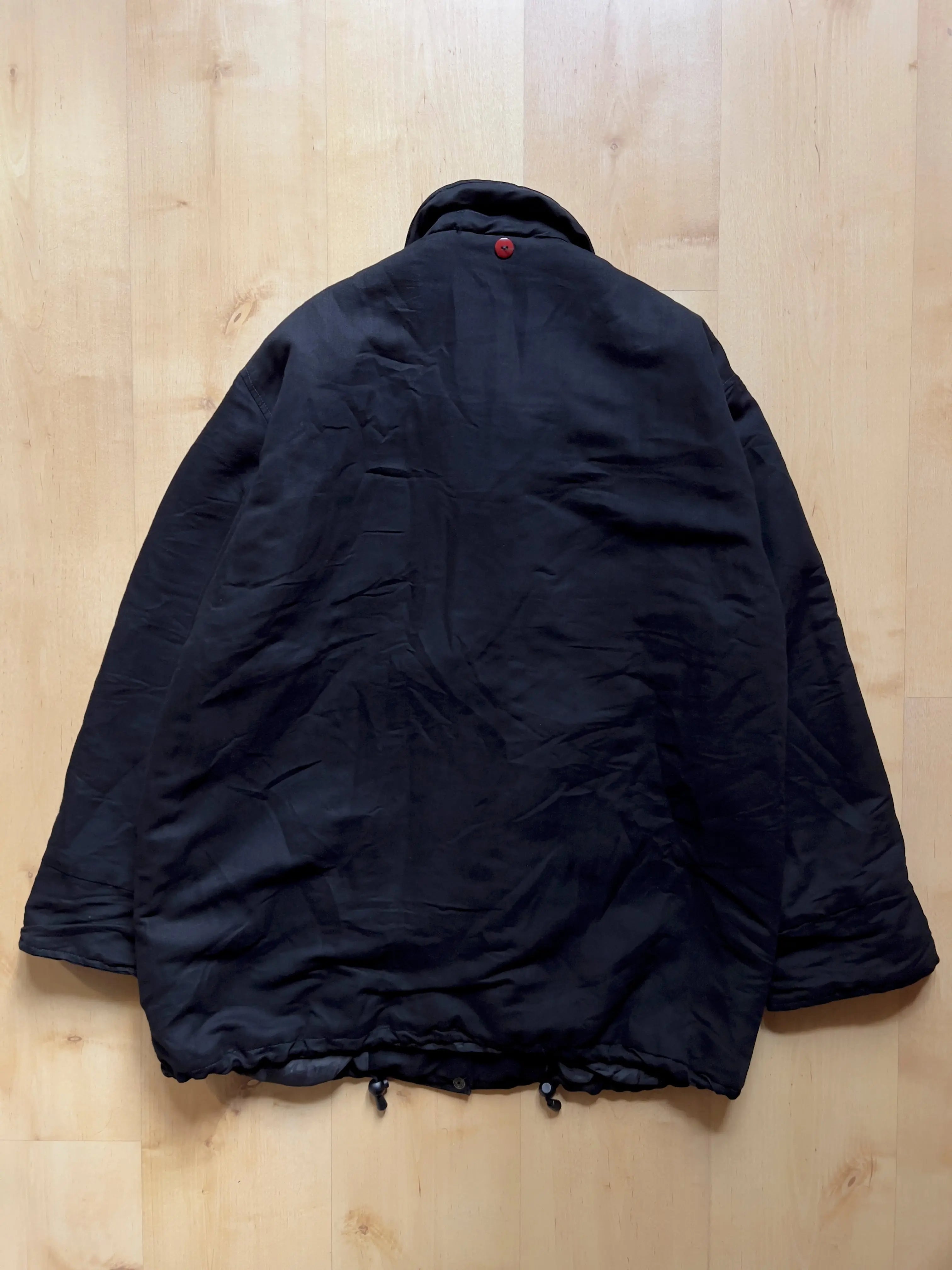 BLACK 'FIREMAN' COAT - M/L AT JIM'S
