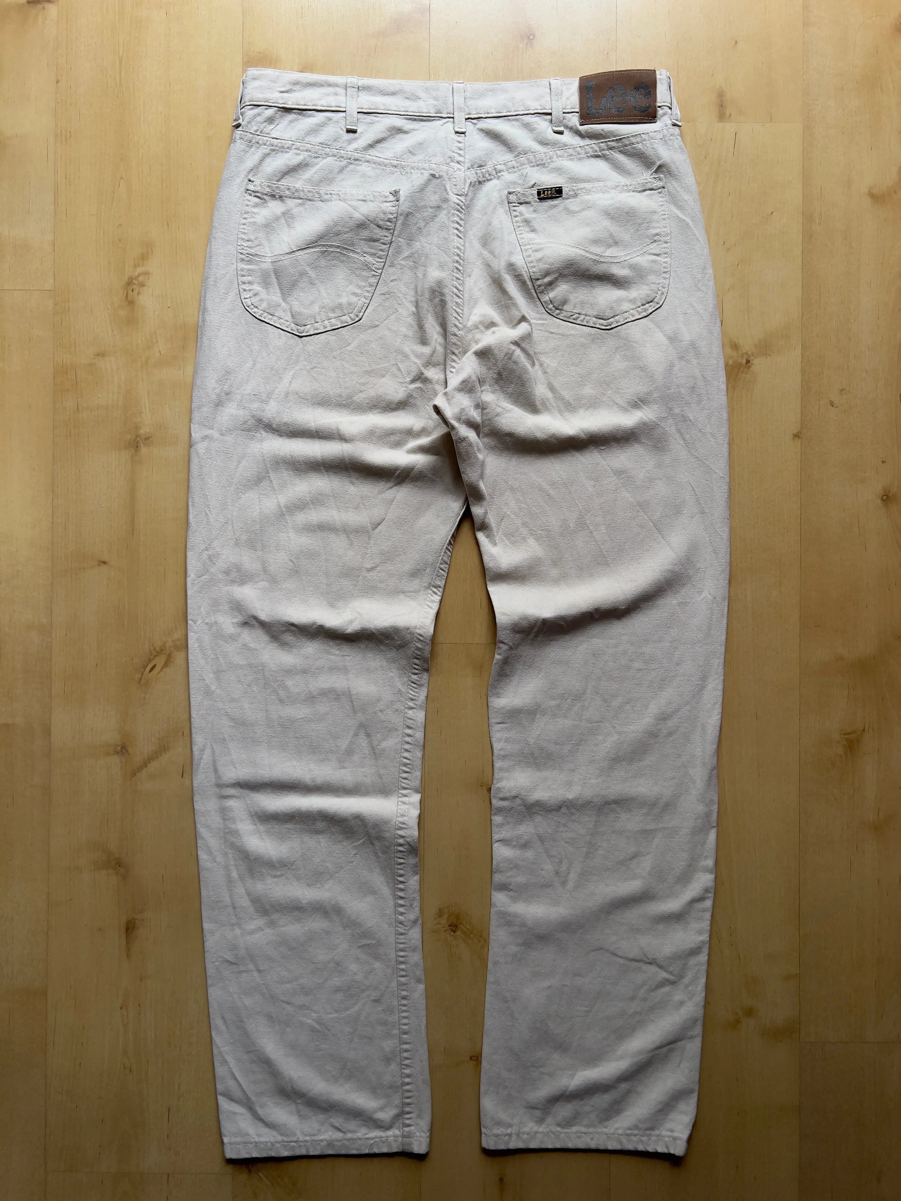 WHITE LEE LINEN & COTON PANTS - 34X32/L AT JIM'S