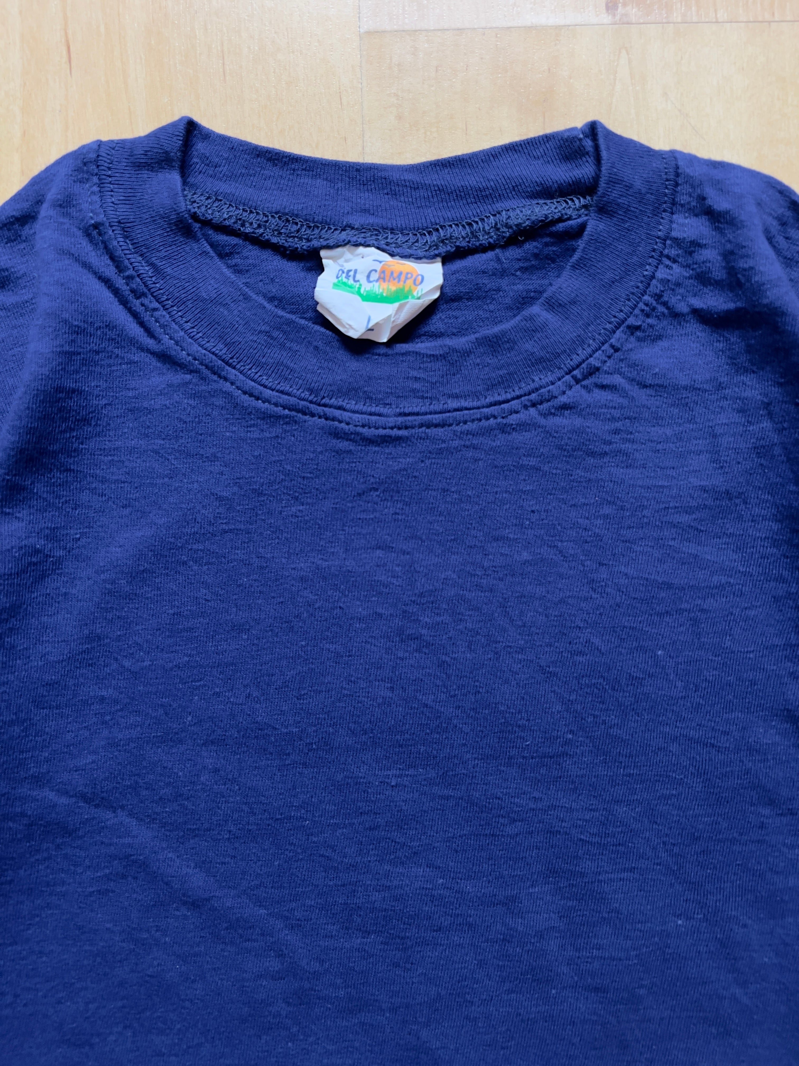 BLUE CROPPED T-SHIRT - XS/S AT JIM'S