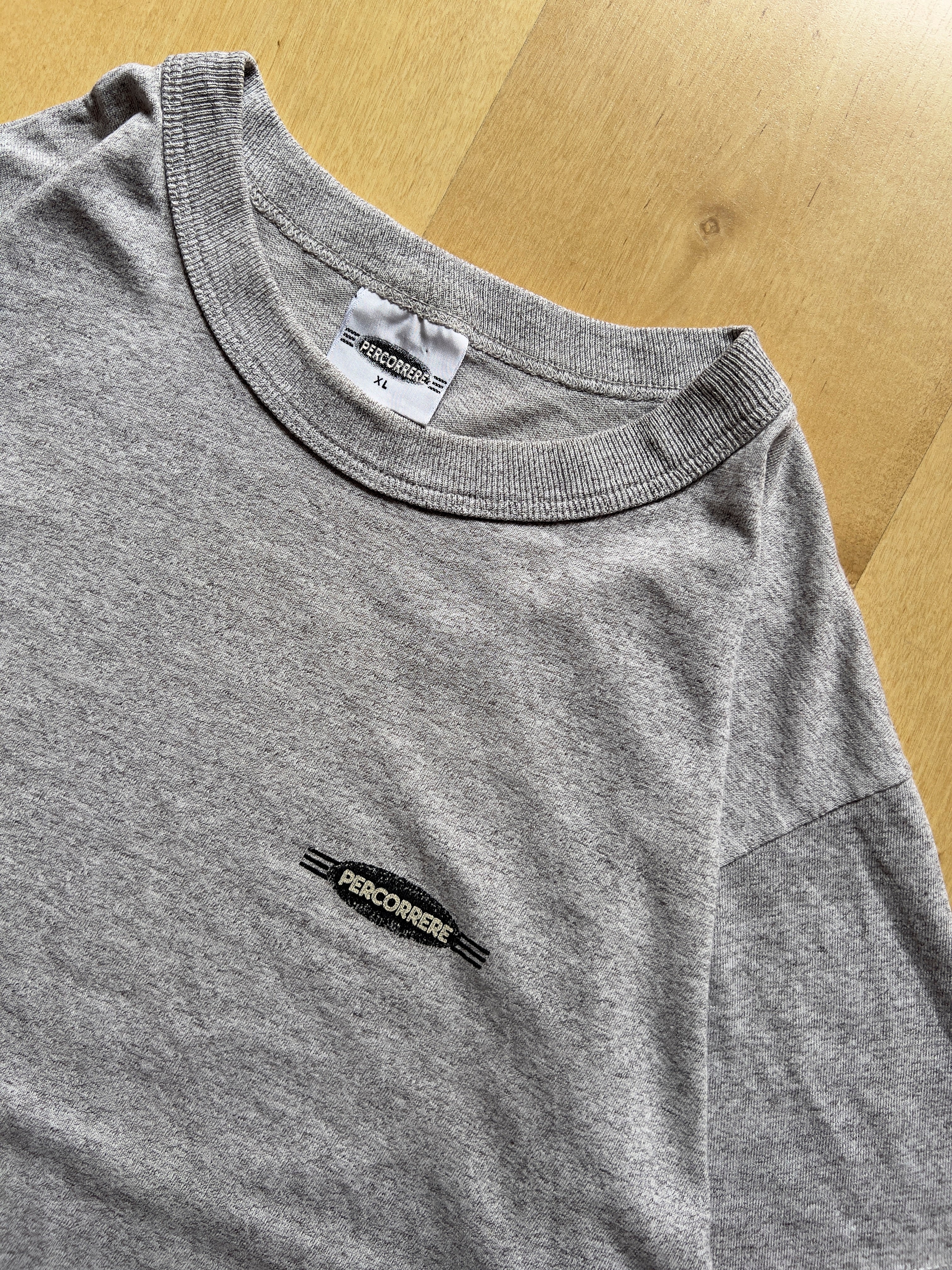 GREY 'PERCORERRE' T-SHIRT - L AT JIM'S