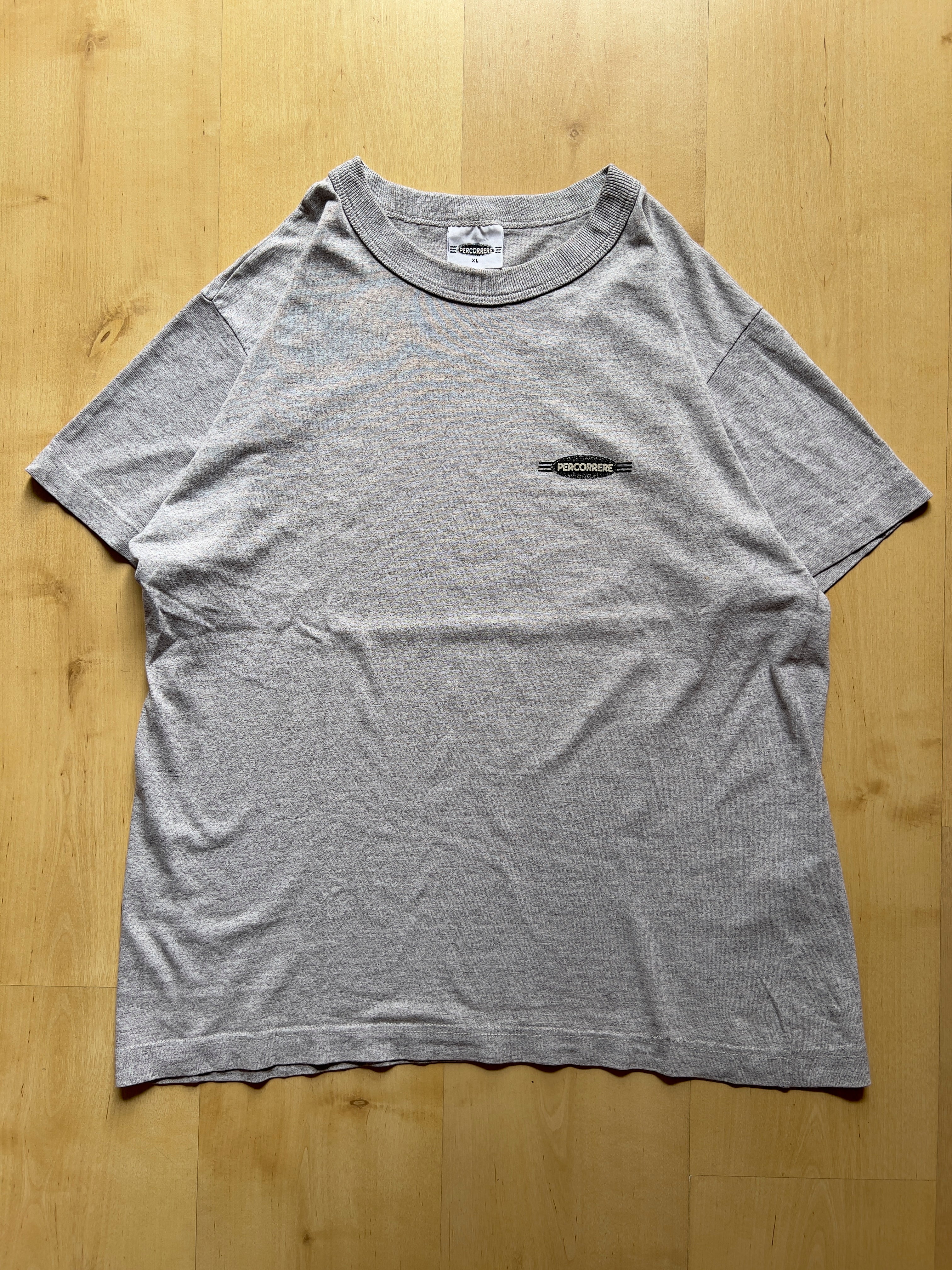 GREY 'PERCORERRE' T-SHIRT - L AT JIM'S