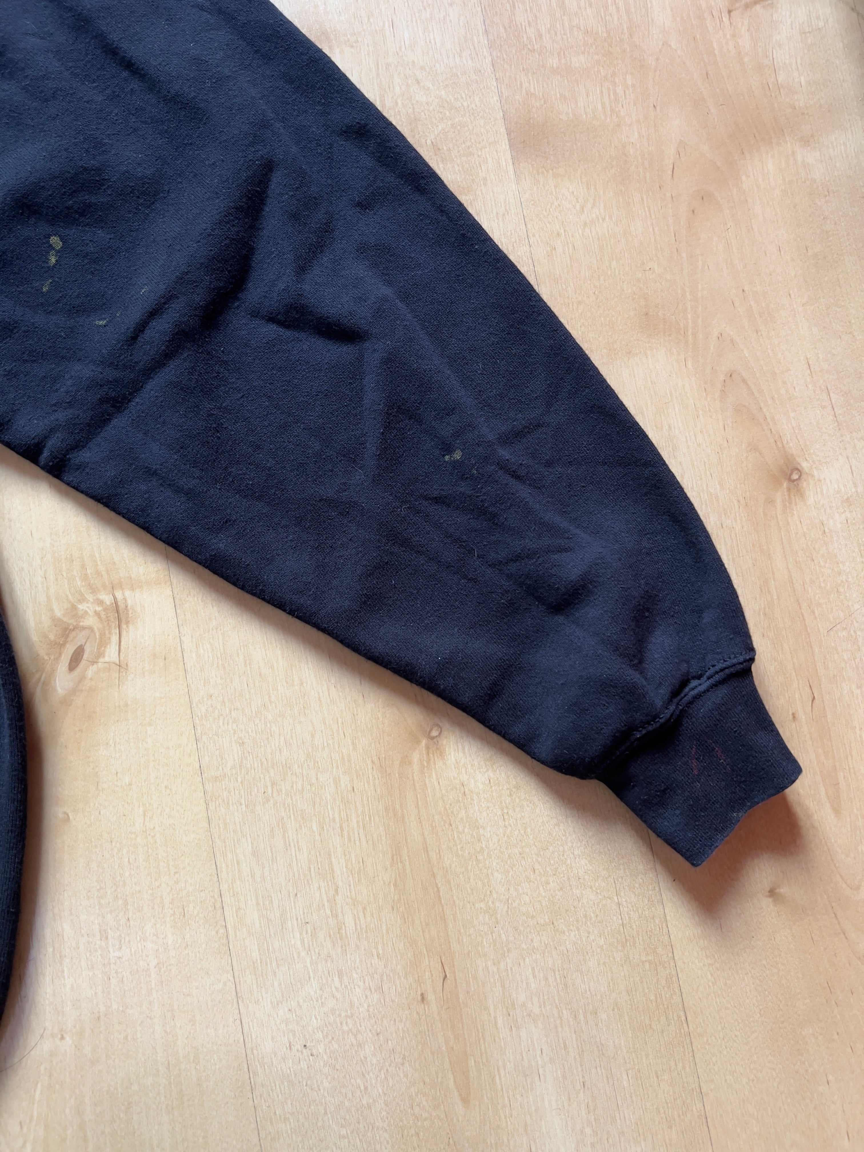 BLACK FRUIT OF THE LOOM HOODIE - L/XL AT JIM'S