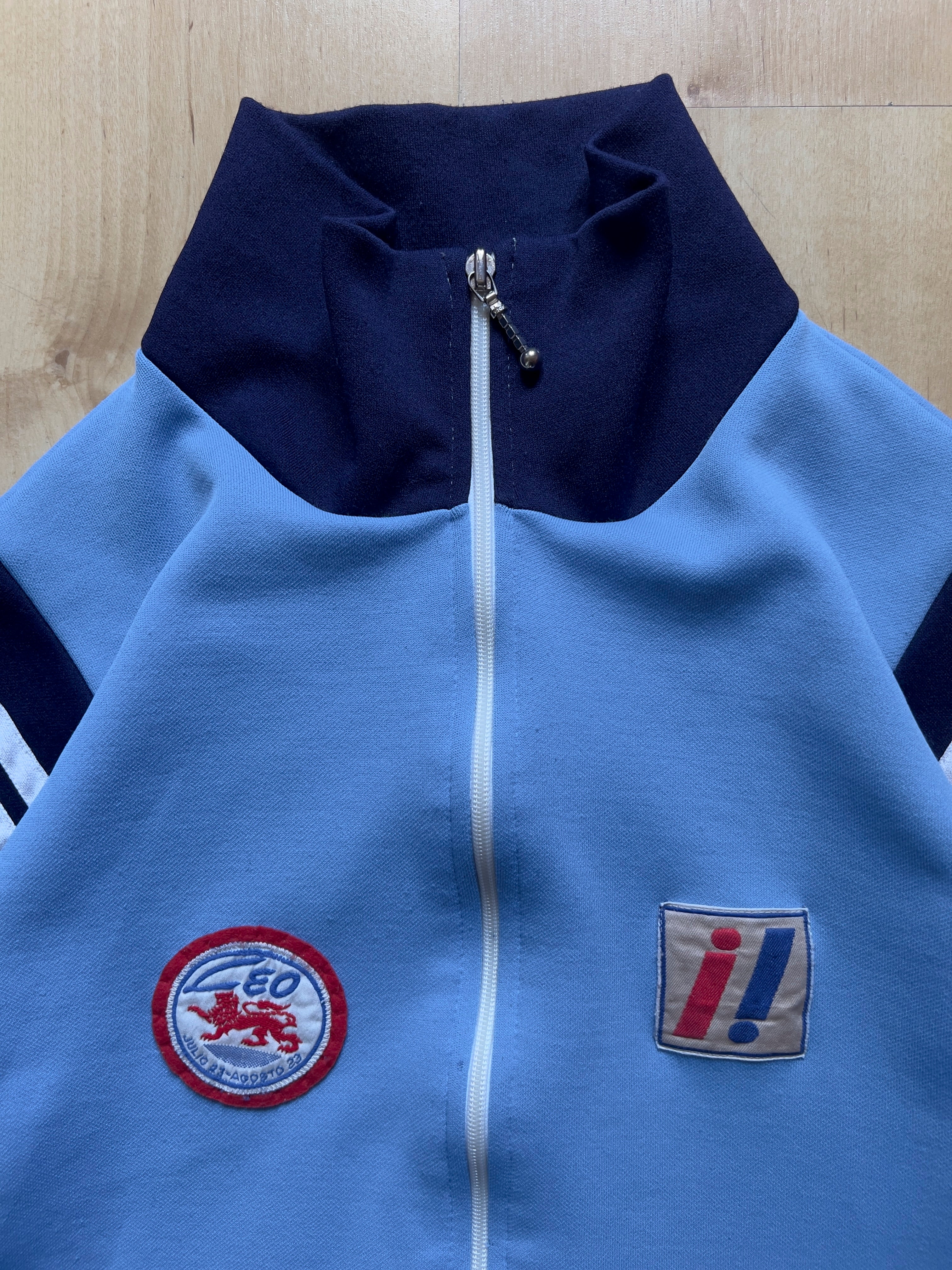 LIGHT BLUE/NAVY TRACK JACKET - M AT JIM'S