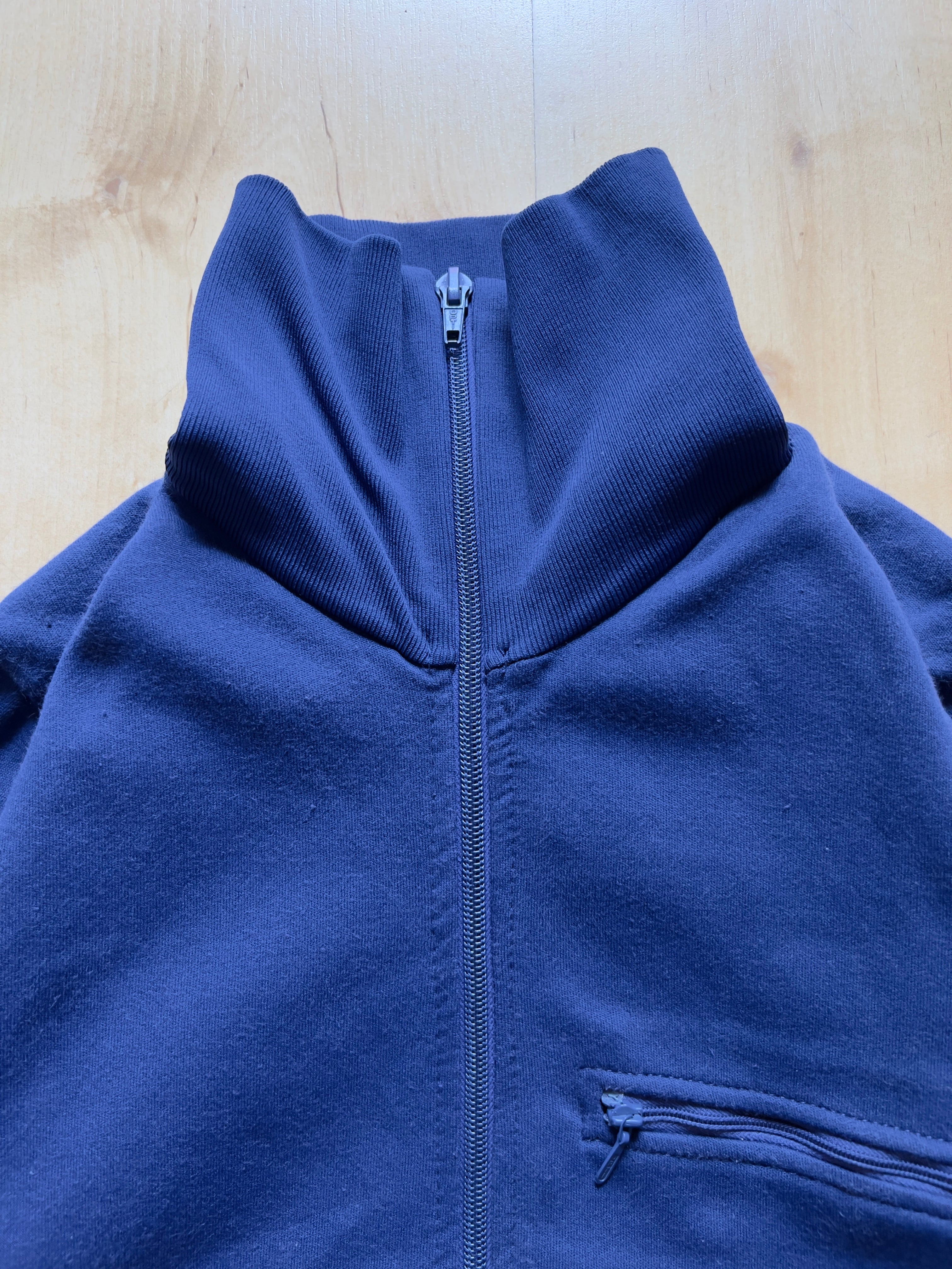 NAVY TRACK ZIP UP - XS AT JIM'S