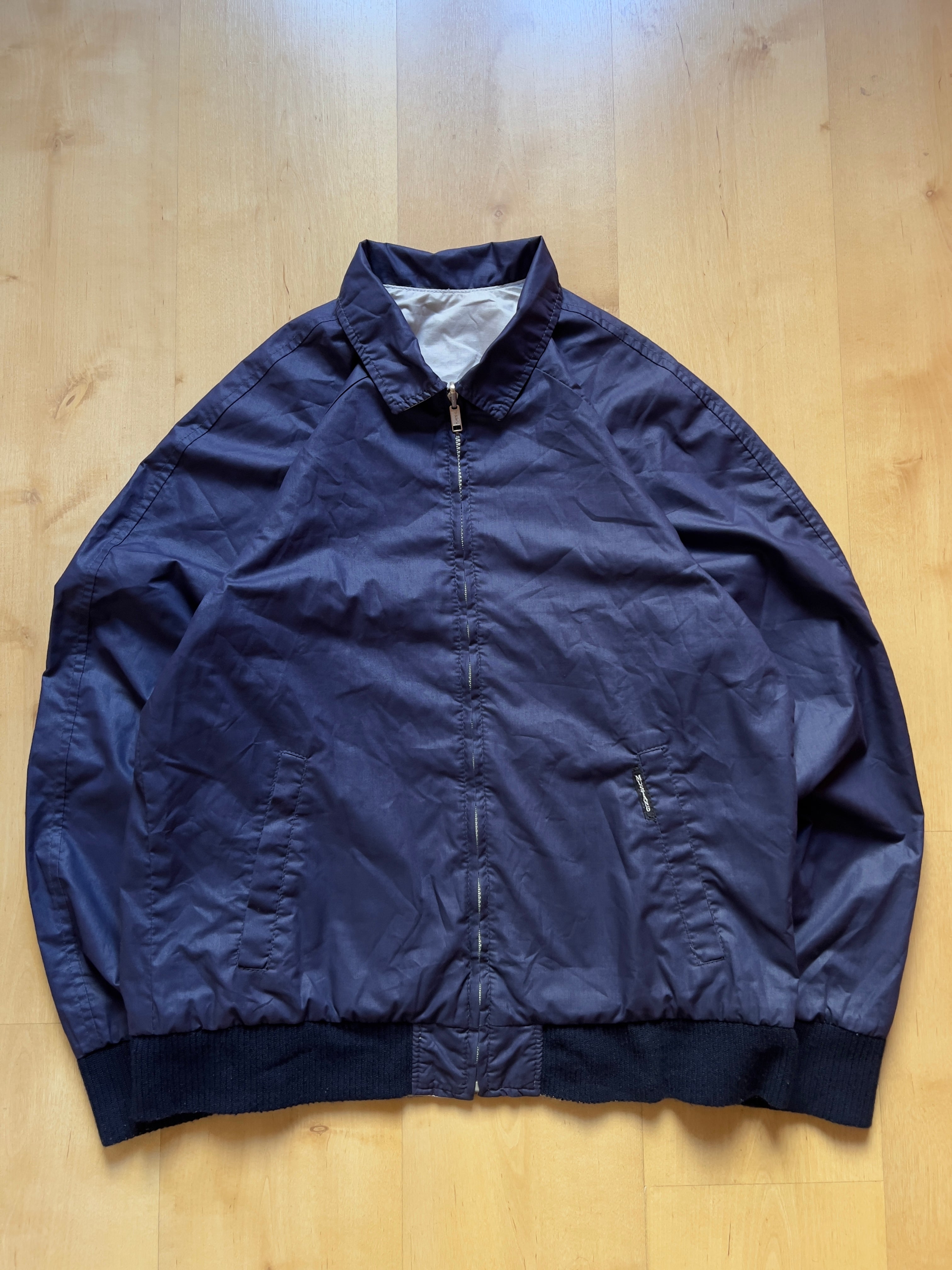 BLUE & GREY REVERSIBLE MUSTANG JACKET - S/M AT JIM'S