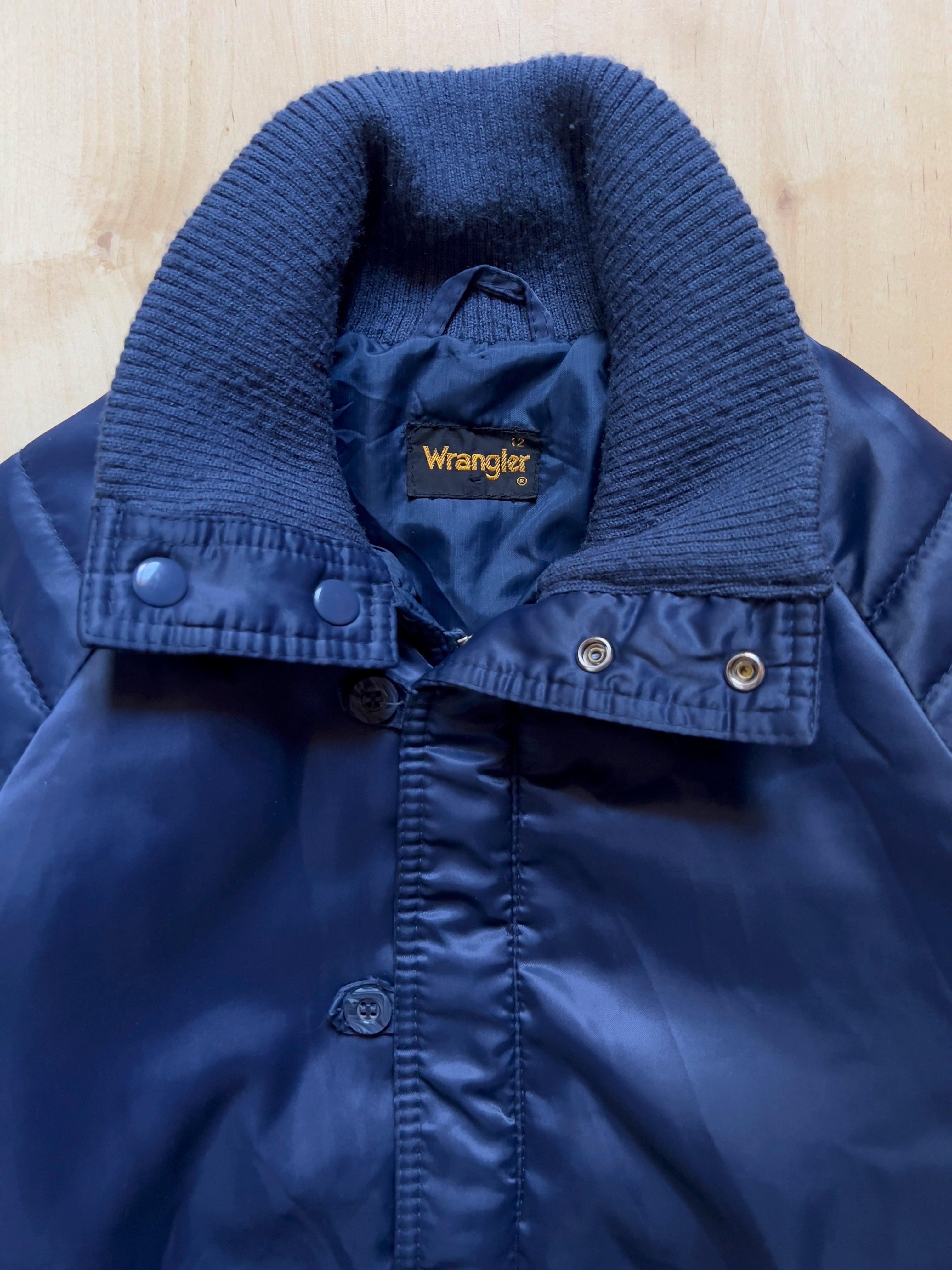 BLUE WRANGLER BOMBER (12Y) - XXS AT JIM'S