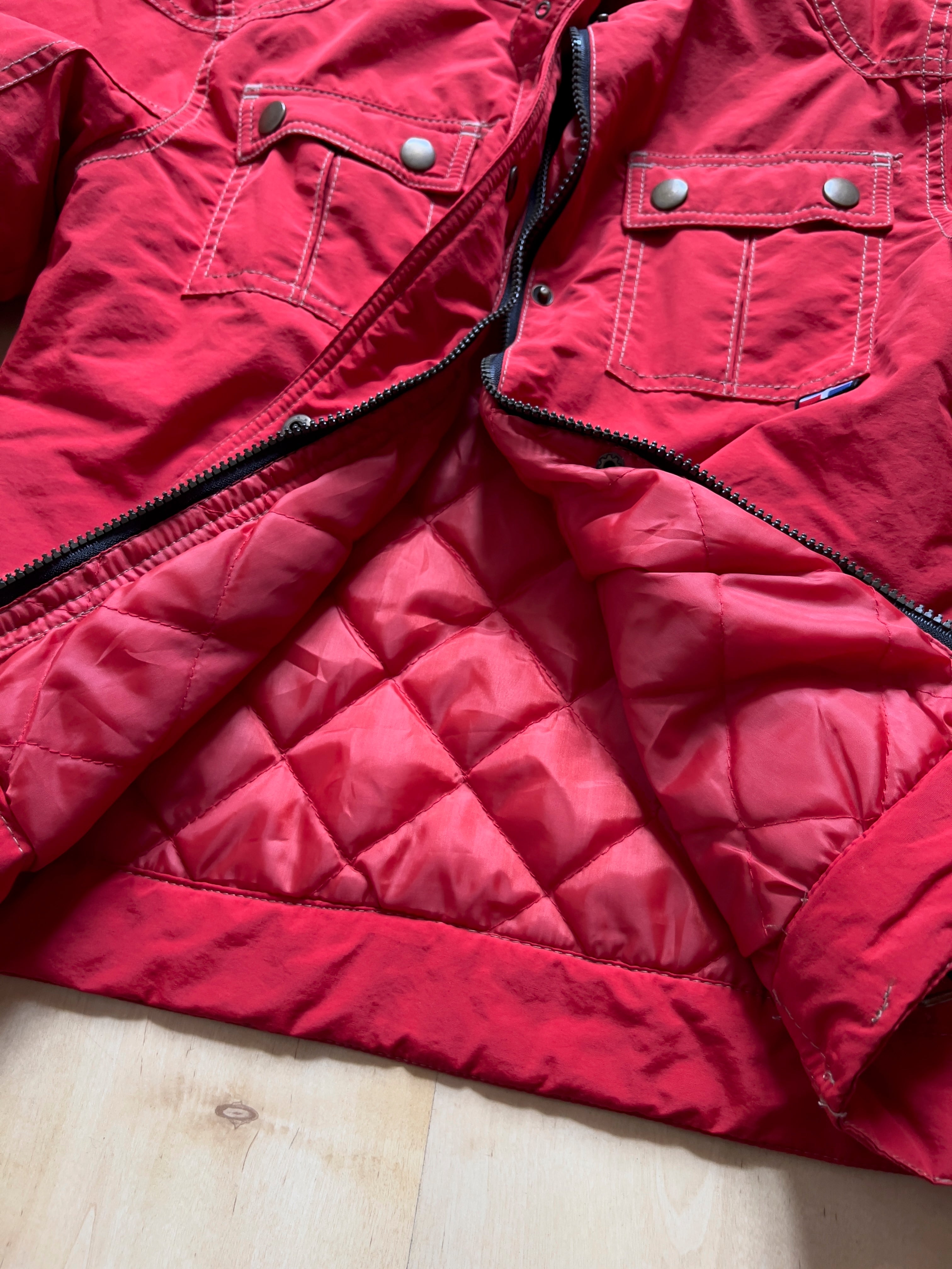 RED BRUGAL CORDUROY COLLAR JACKET - XS/S AT JIM'S
