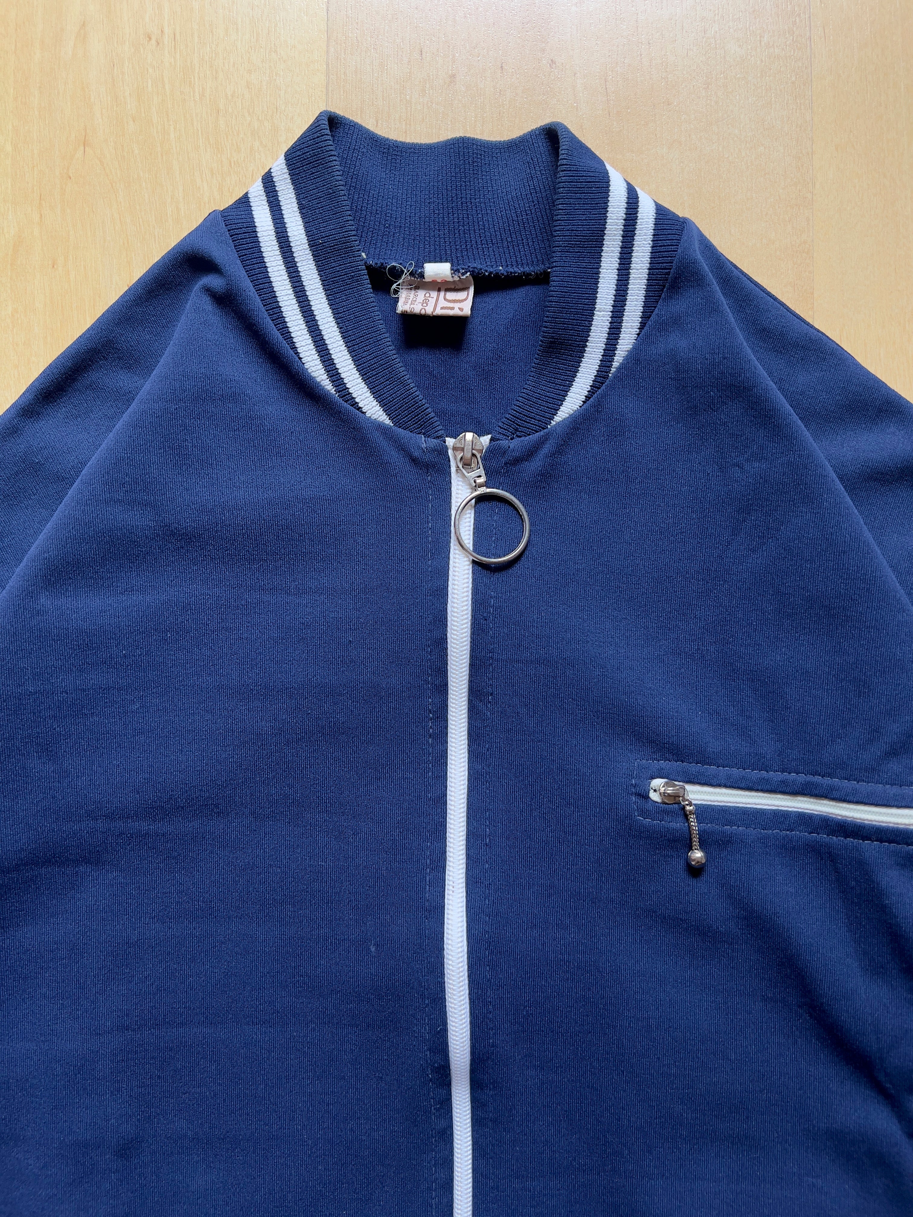 NAVY TRACK ZIP UP - S AT JIM'S