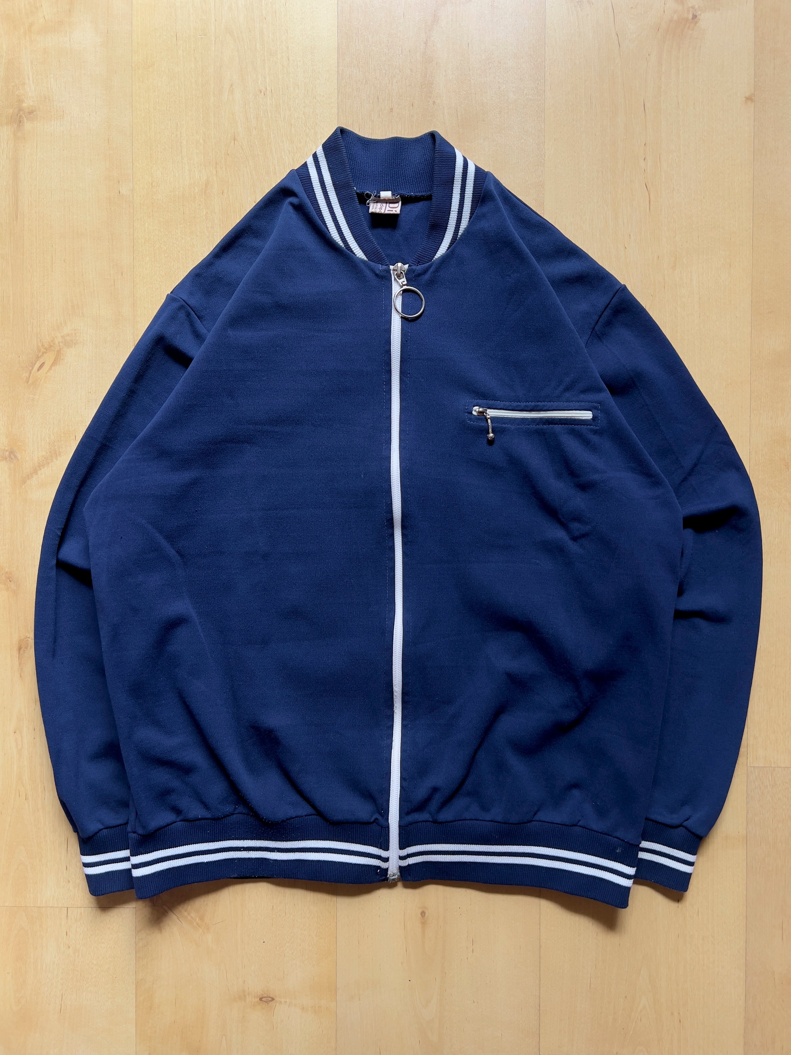 NAVY TRACK ZIP UP - S AT JIM'S
