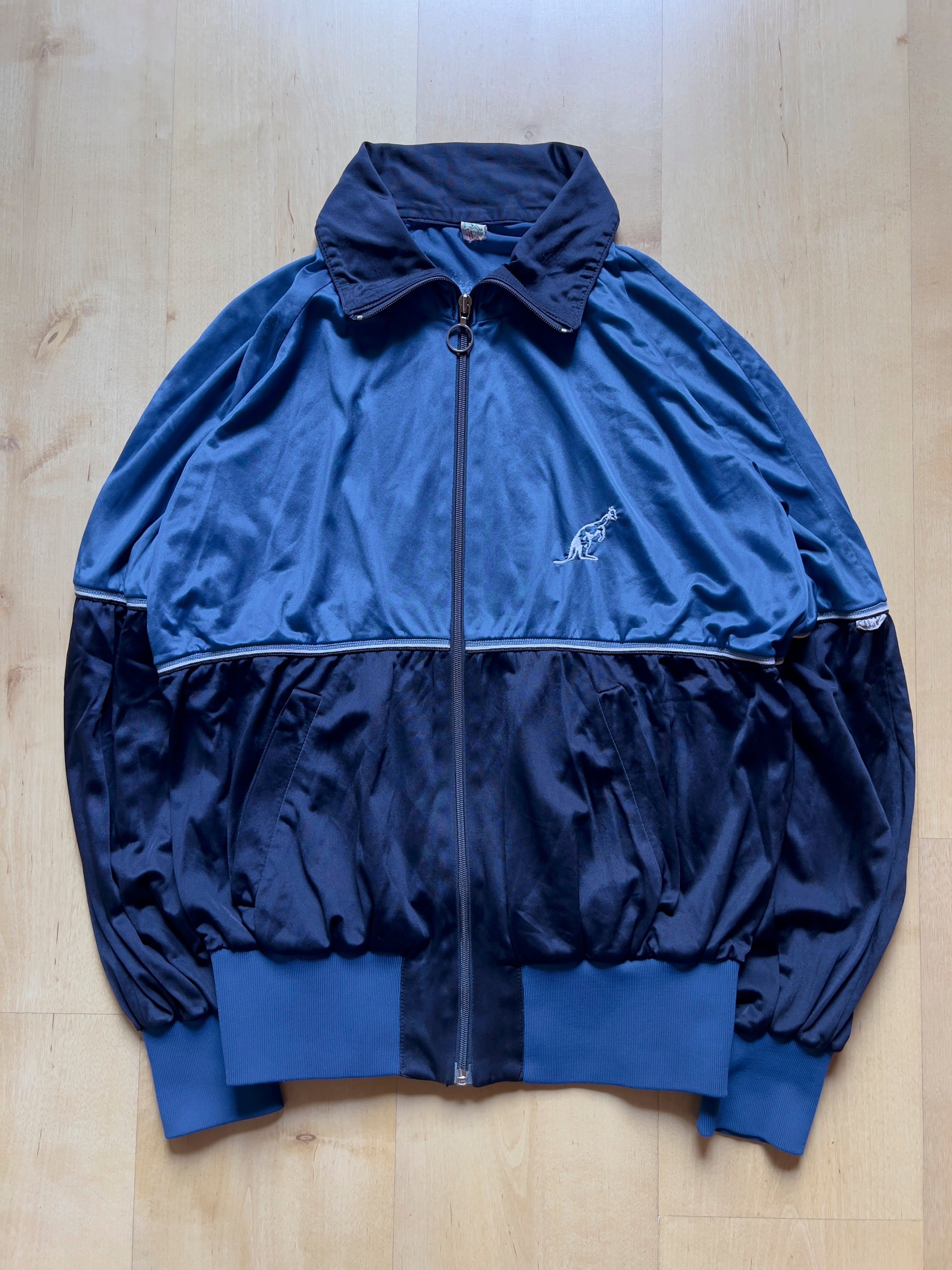 BLUE/NAVY TRACK JACKET - S/M AT JIM'S
