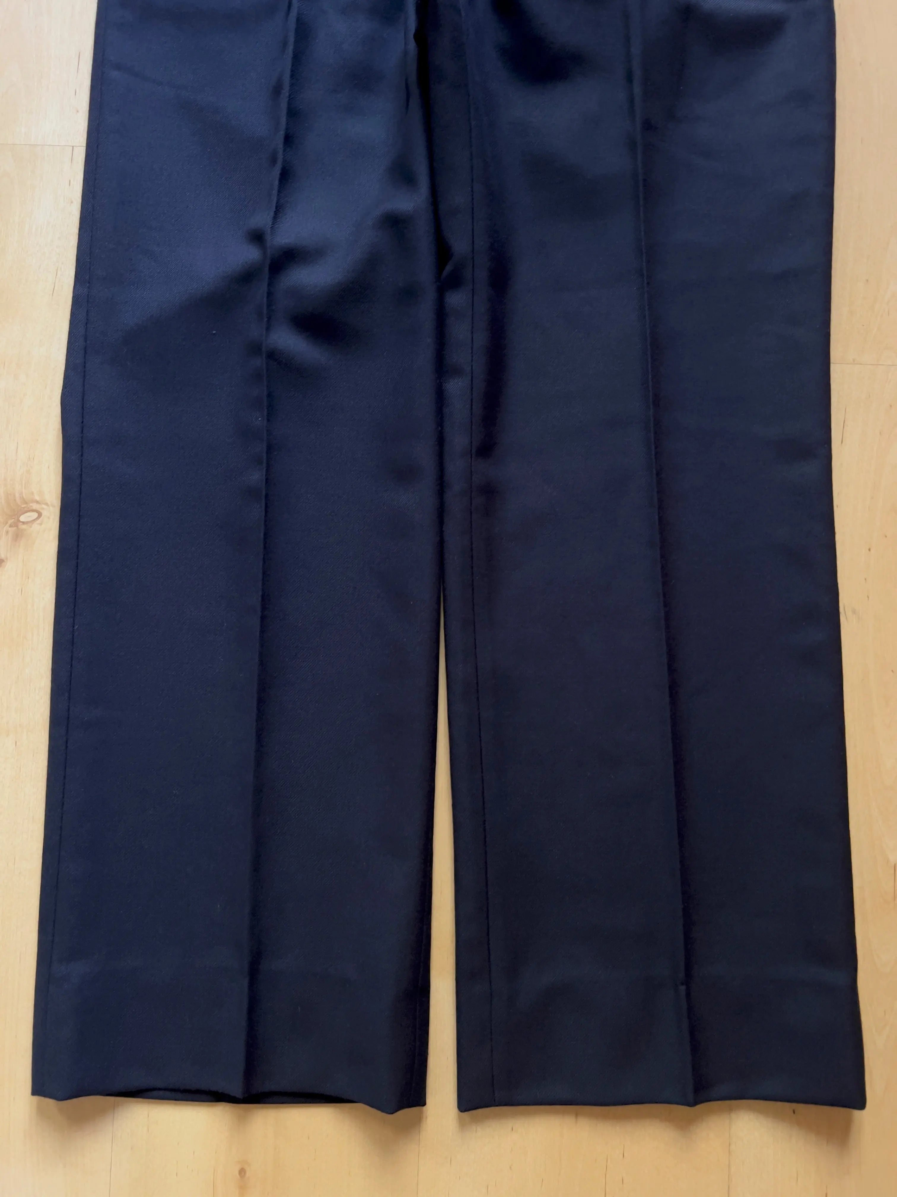 NAVY PLEATED PANTS - 31X28/S AT JIM'S