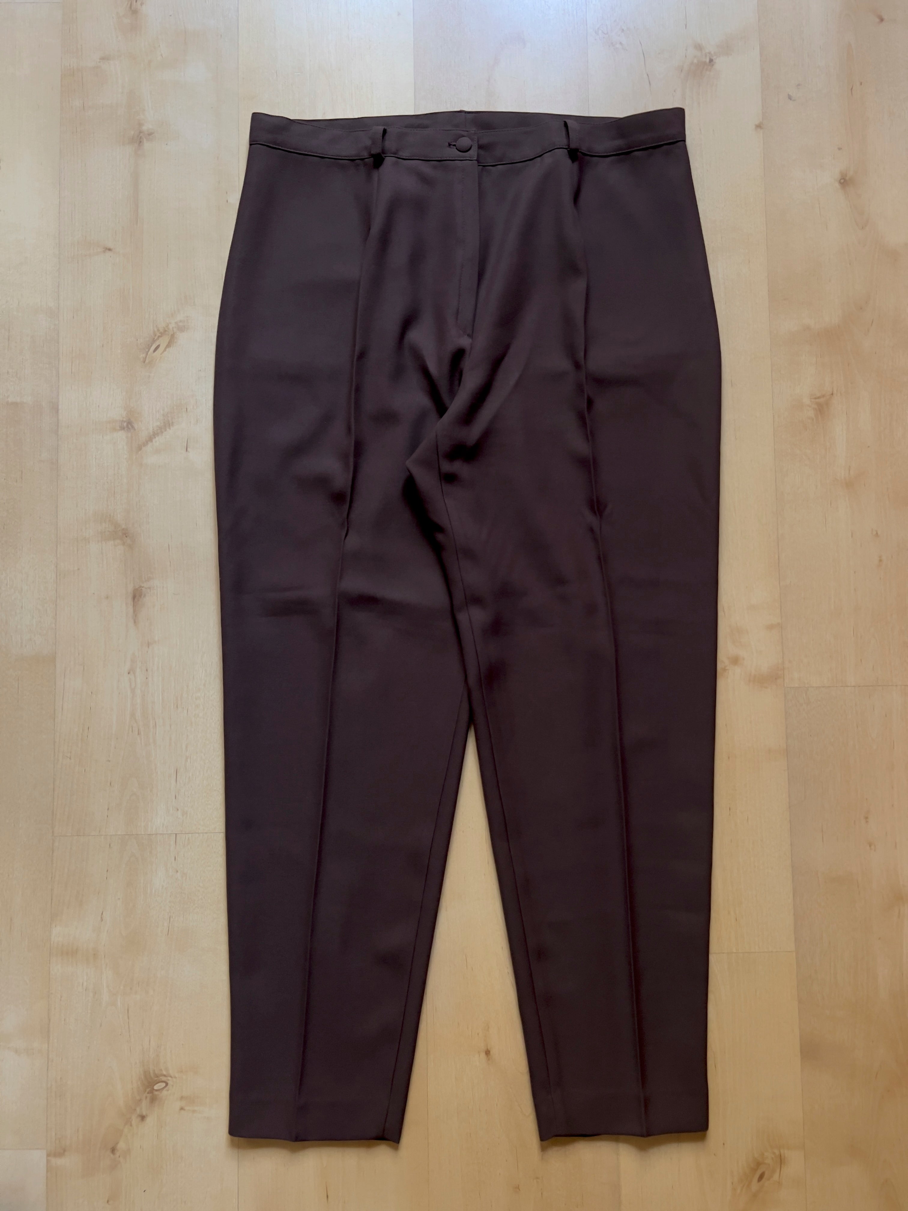 BROWN PLEATED TROUSERS- 37X30/XL AT JIM'S