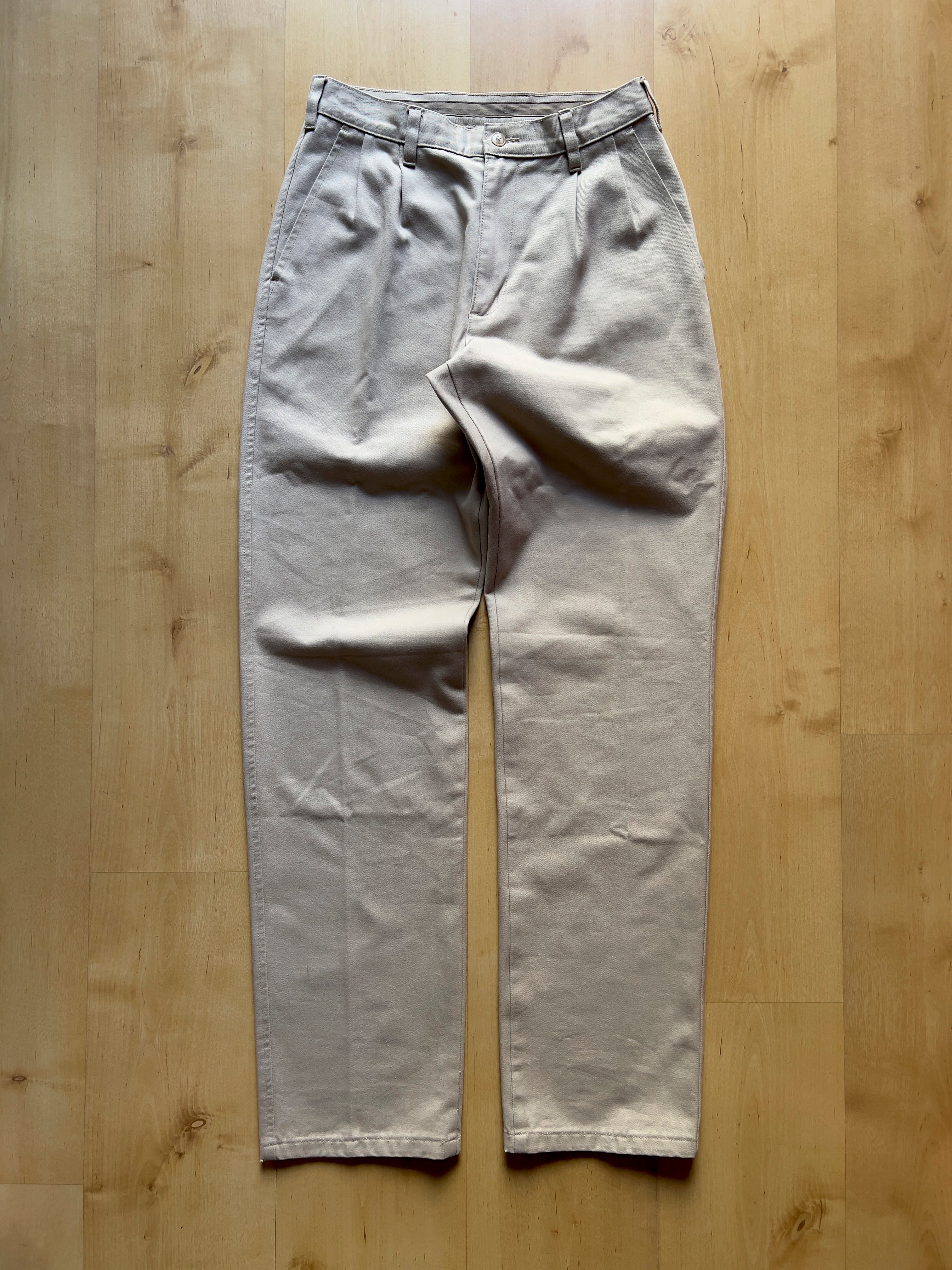 PLEATED DOCKERS KAKI PANTS - 27X33/XS AT JIM'S
