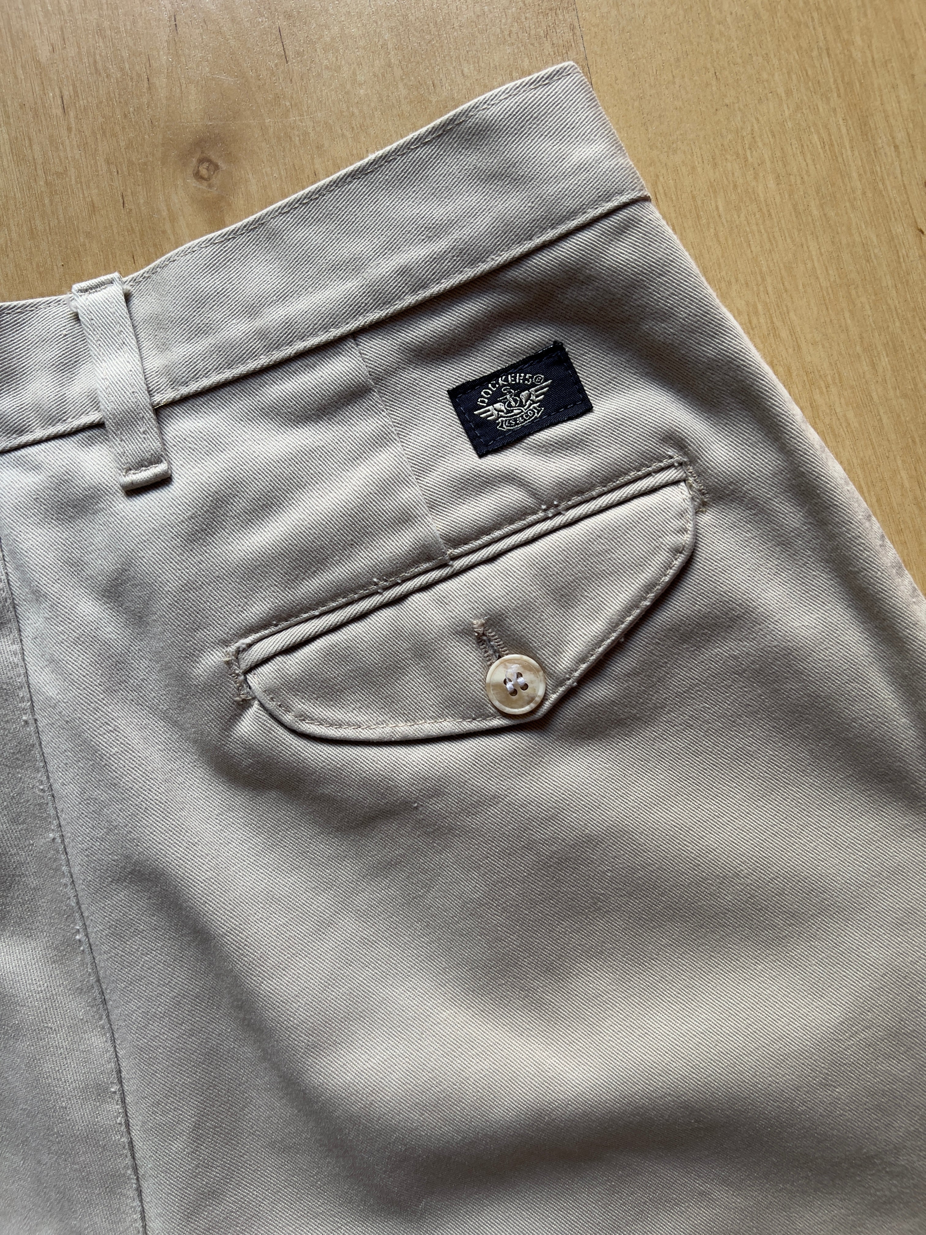 PLEATED DOCKERS KAKI PANTS - 27X33/XS AT JIM'S