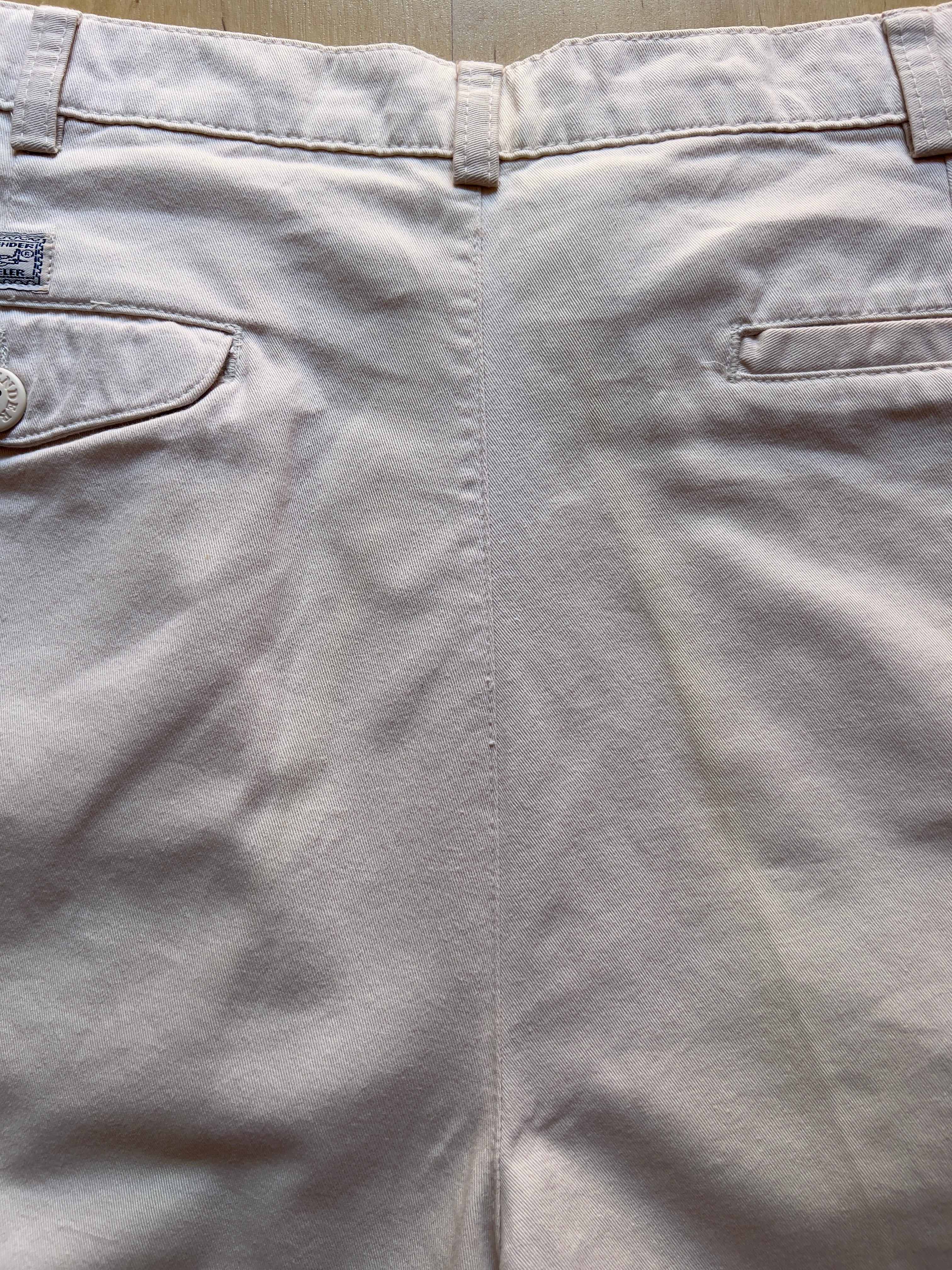 BEIGE PLEATED SHORTS - 35X8/L AT JIM'S