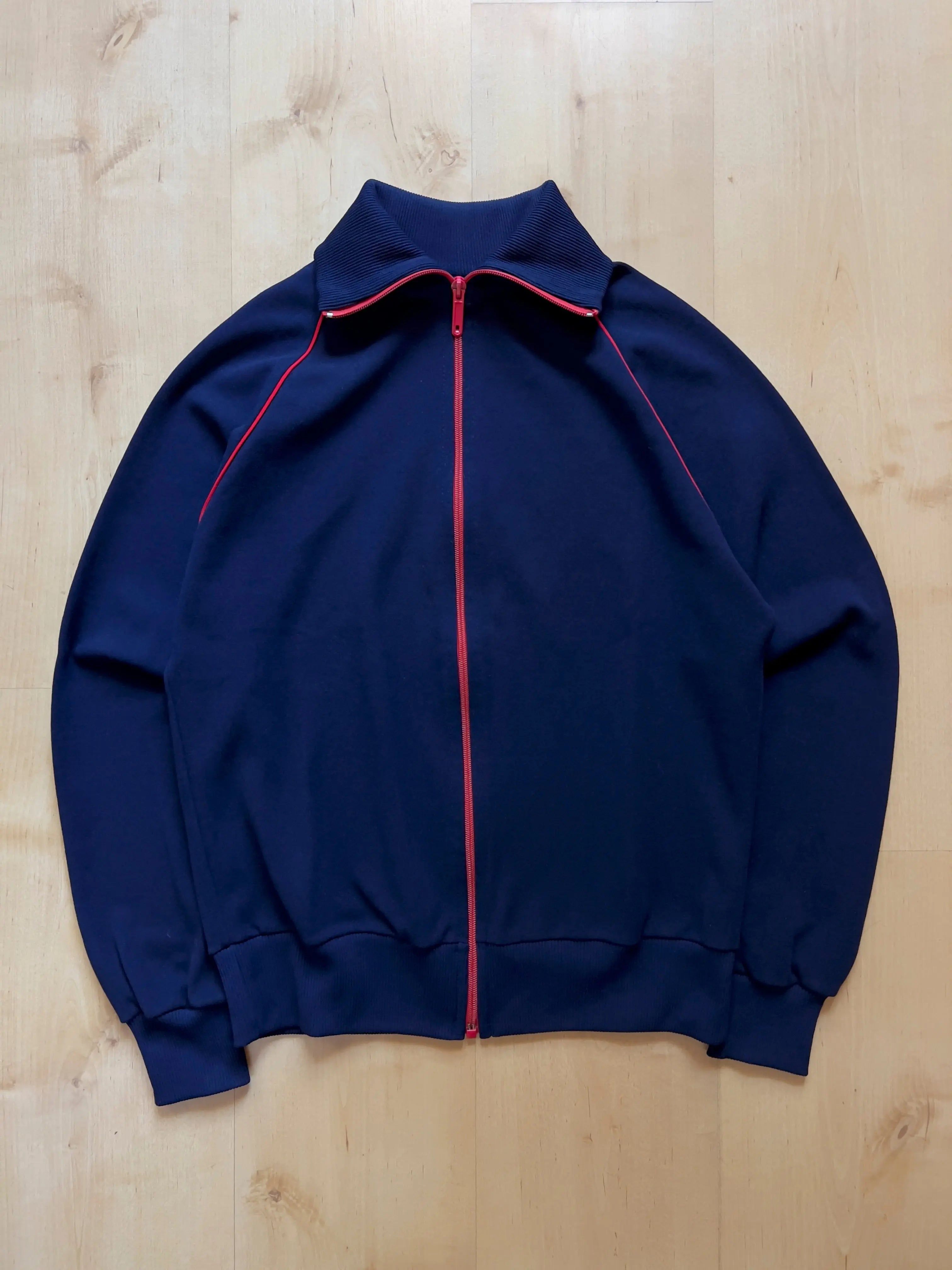 BLUE/RED HELANCA ZIP UP - XS/S AT JIM'S